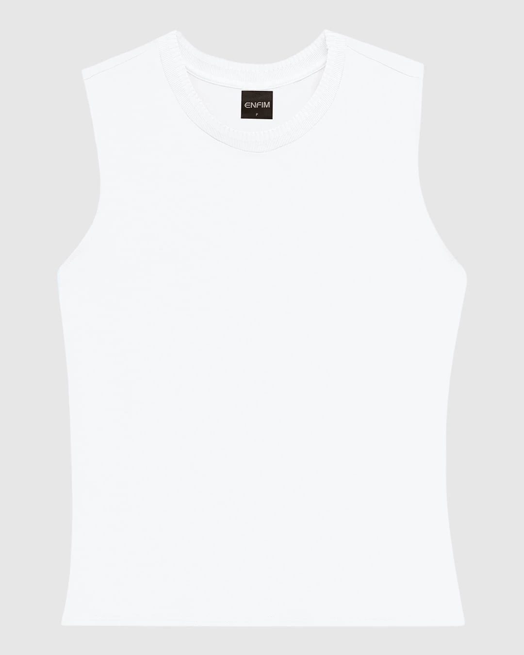 Blusa Básica Feminina Decote Redondo Em Malha Viscose Stretch - ENFIM