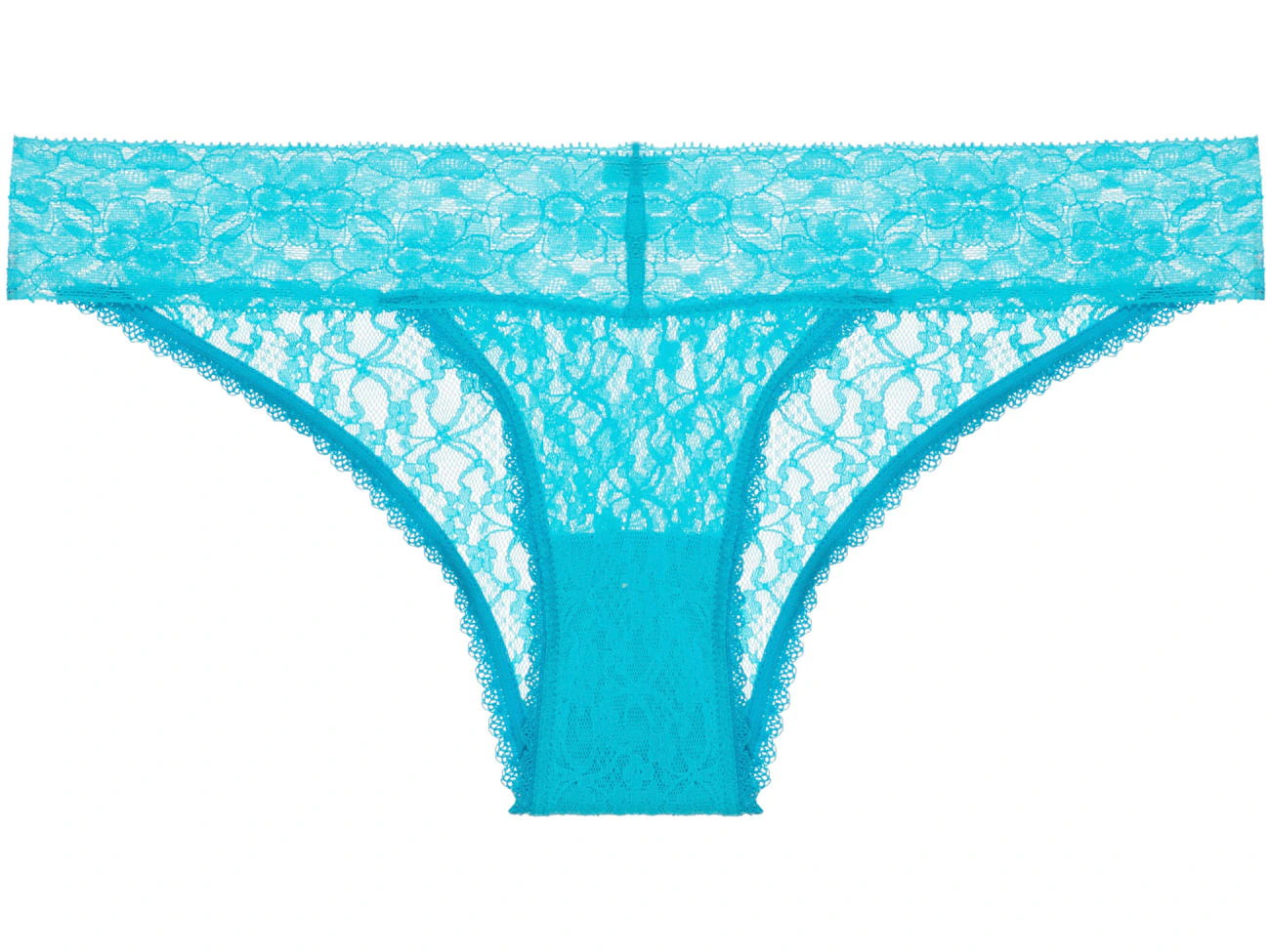 Calcinha Biquíni Renda Sweet Lace Azul Piscina