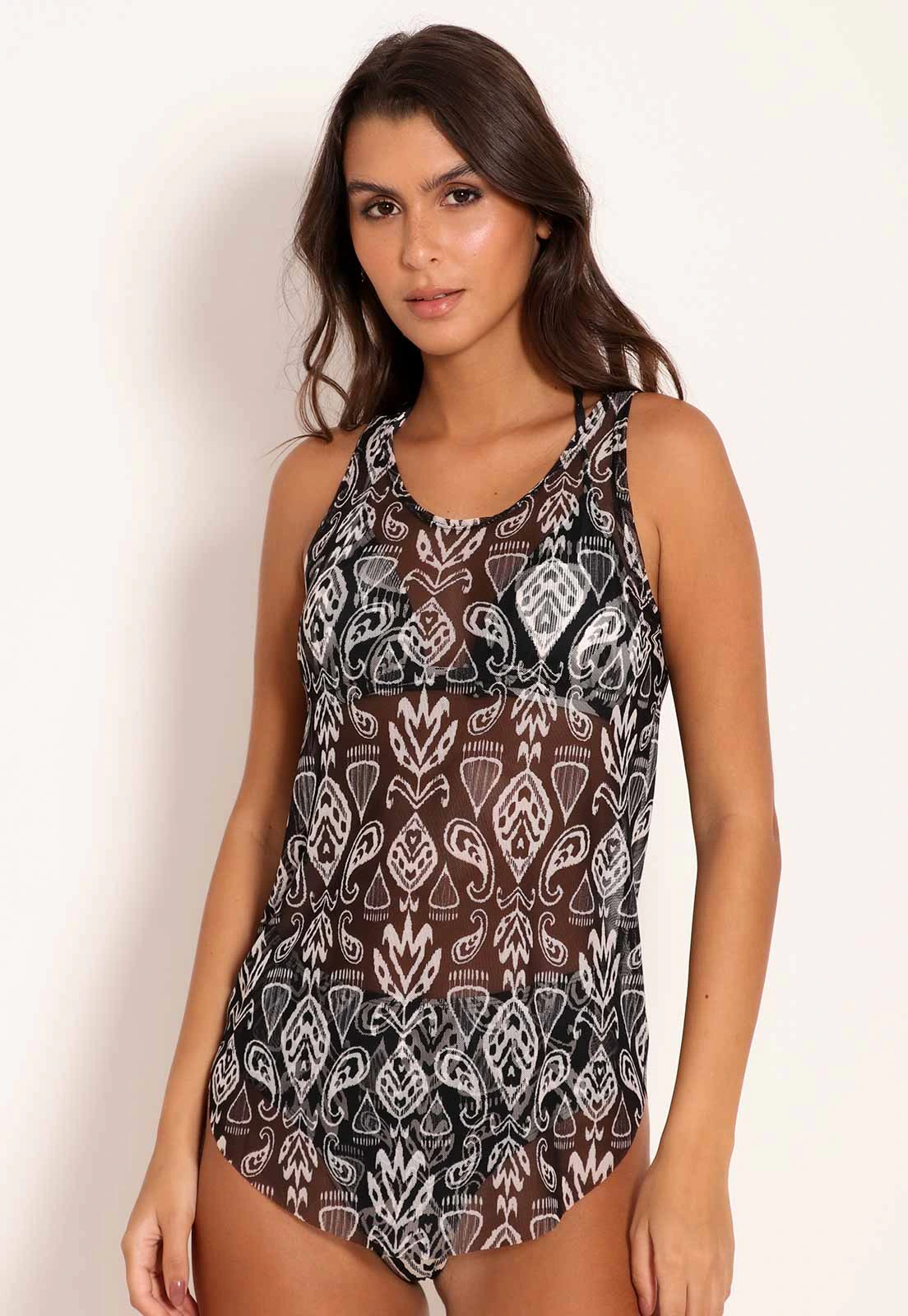 Regata Feminina Tule Black Batik