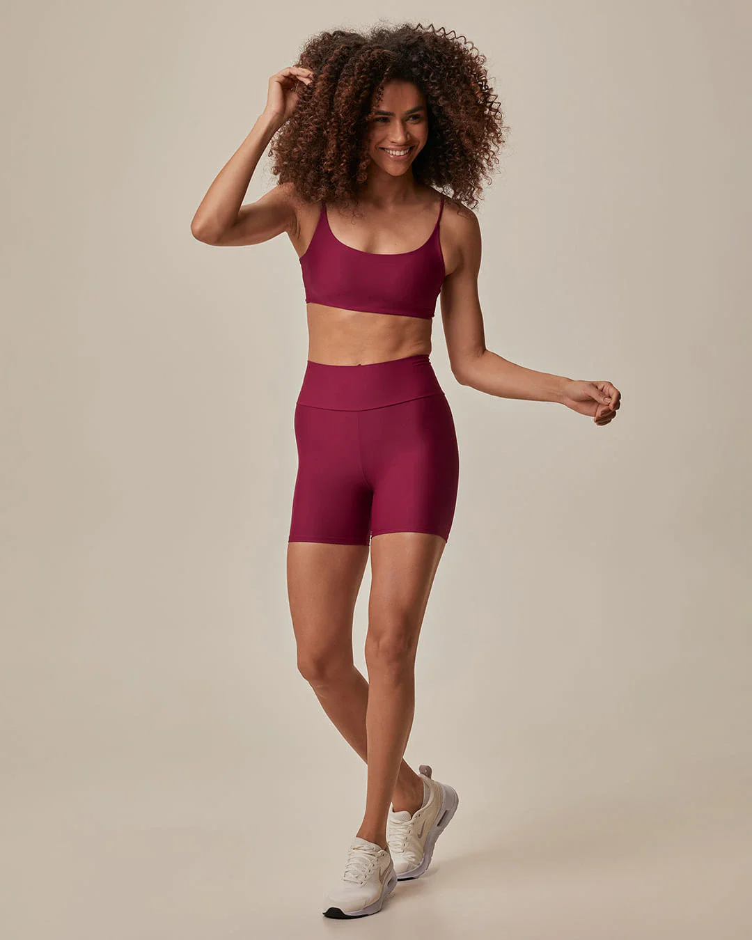Shorts Esportivo Feminino Bolso Costas Em Malha Dry E Proteção UV50+ Malwee Active