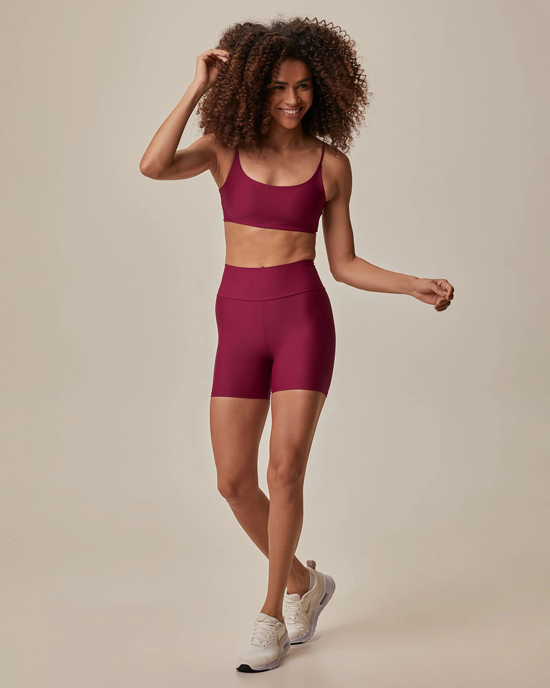 Shorts Esportivo Feminino Bolso Costas Em Malha Dry E Proteção UV50+ Malwee Active