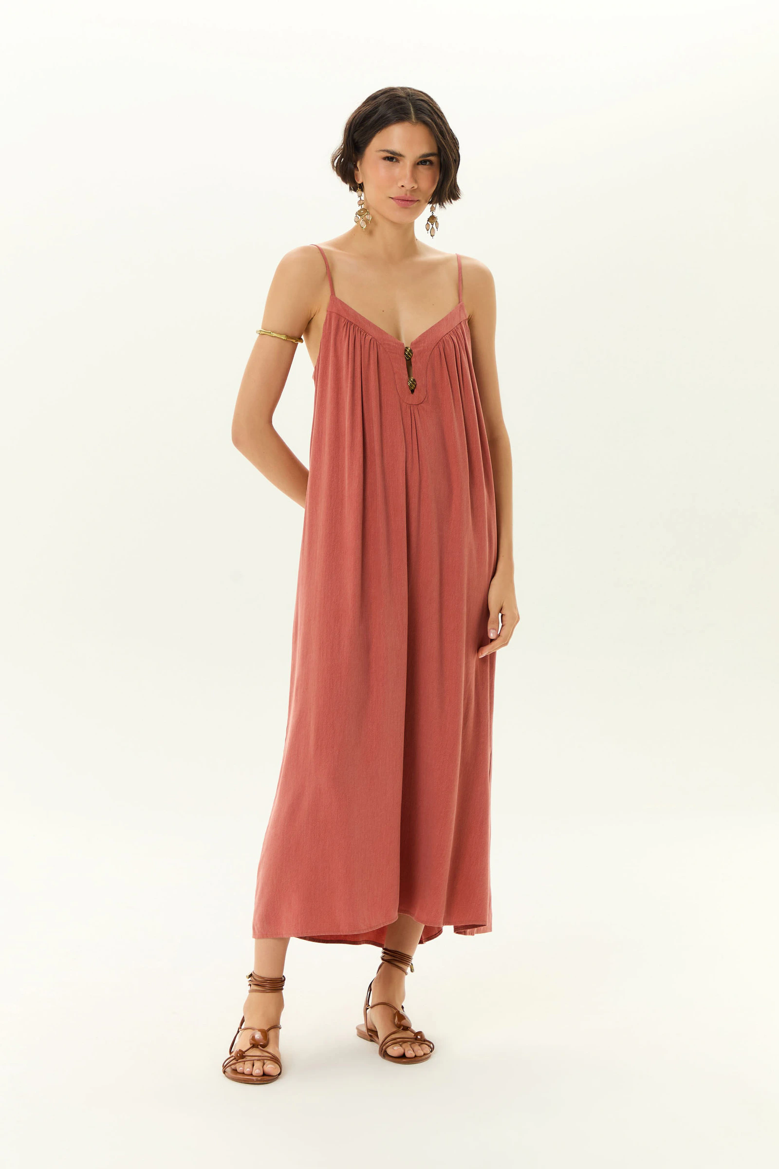 Vestido Midi Passador Concha