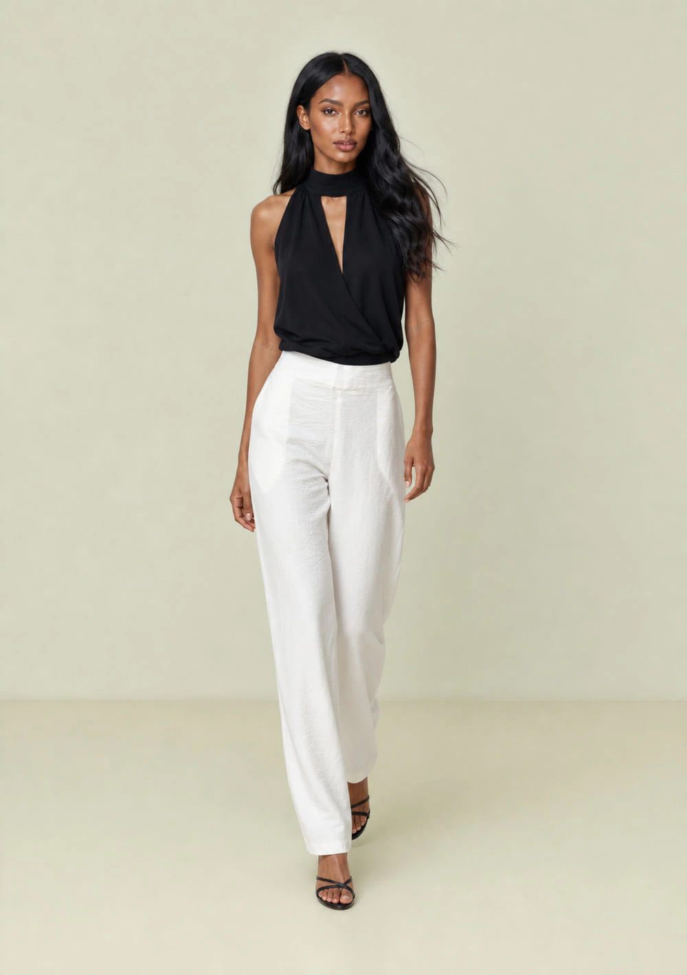 Calça Maria.Valentina Reta Alta Off White