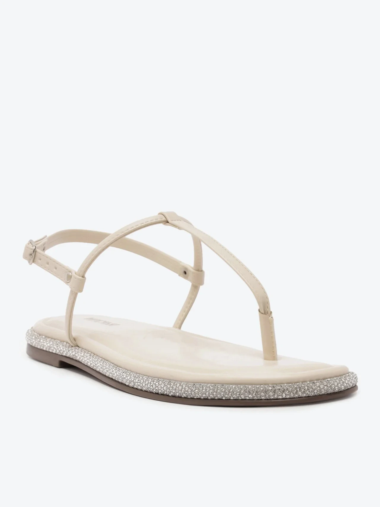 Sandália Rasteira Slim Sola Glam Branca