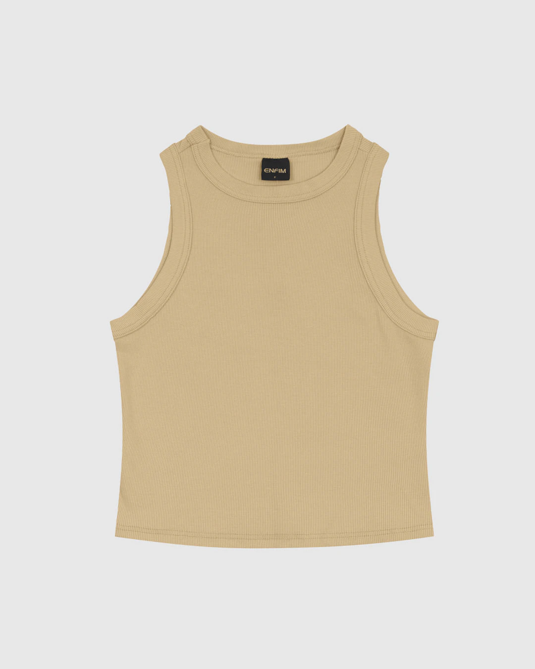 Regata Feminina Decote Halter Neck Em Ribana - ENFIM