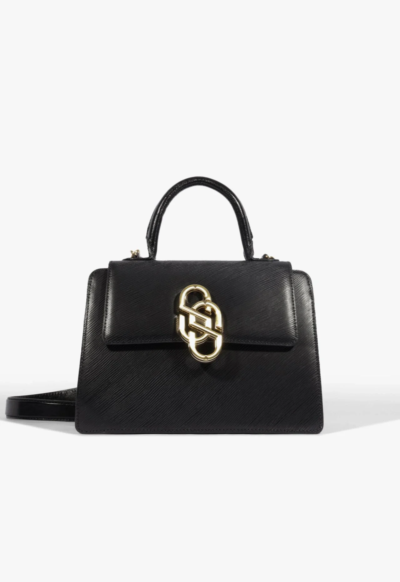 Bolsa Satchel Média Soul Couro Preta