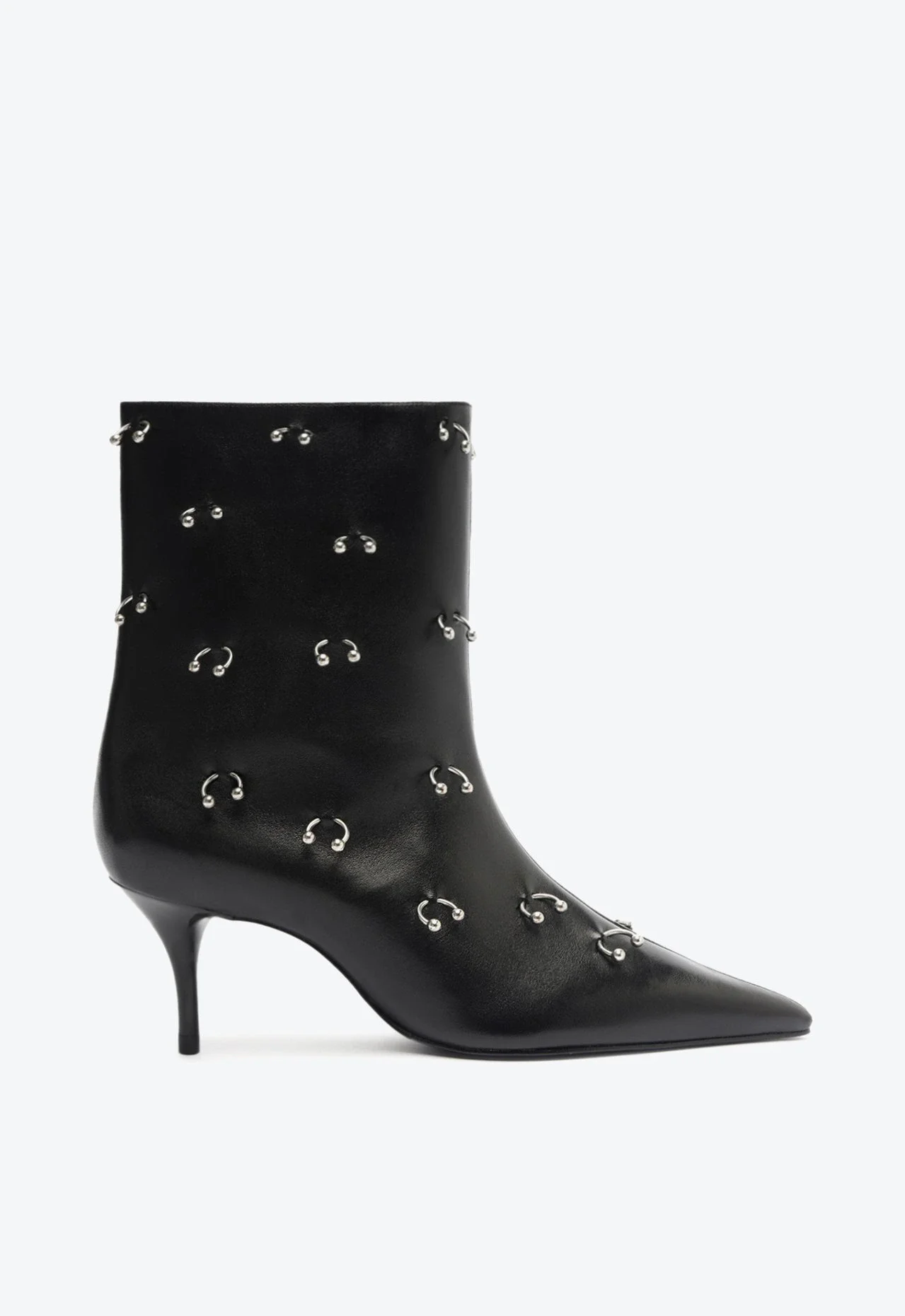Bota Frances Piercing Couro Preta