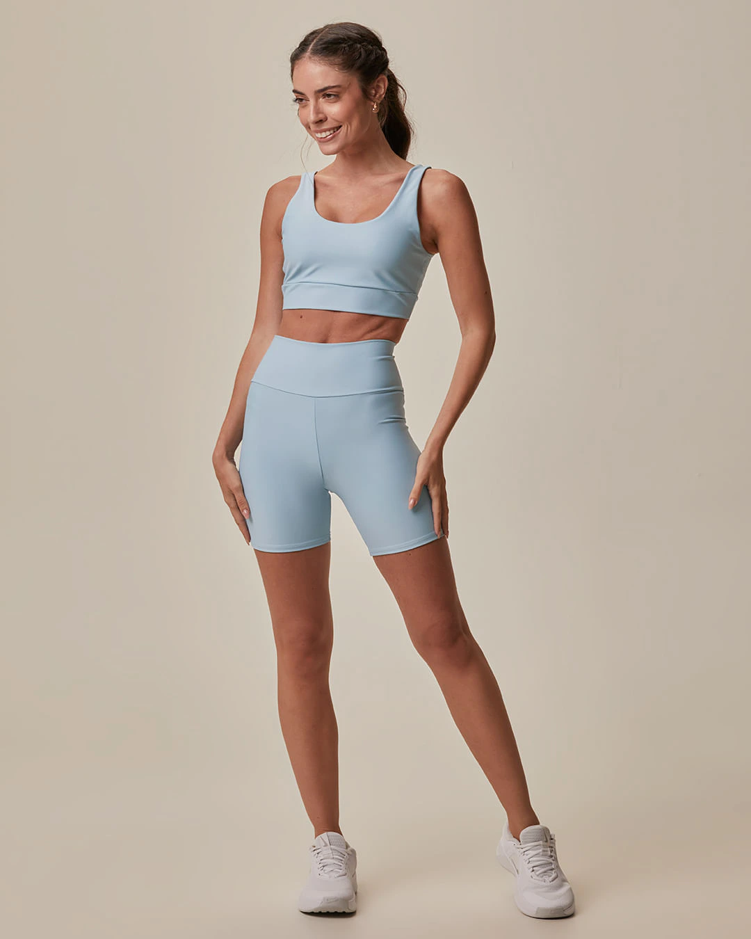 Top Esportivo Decote U Alça Média Em Malha Dry E Proteção UV50+ Malwee Active