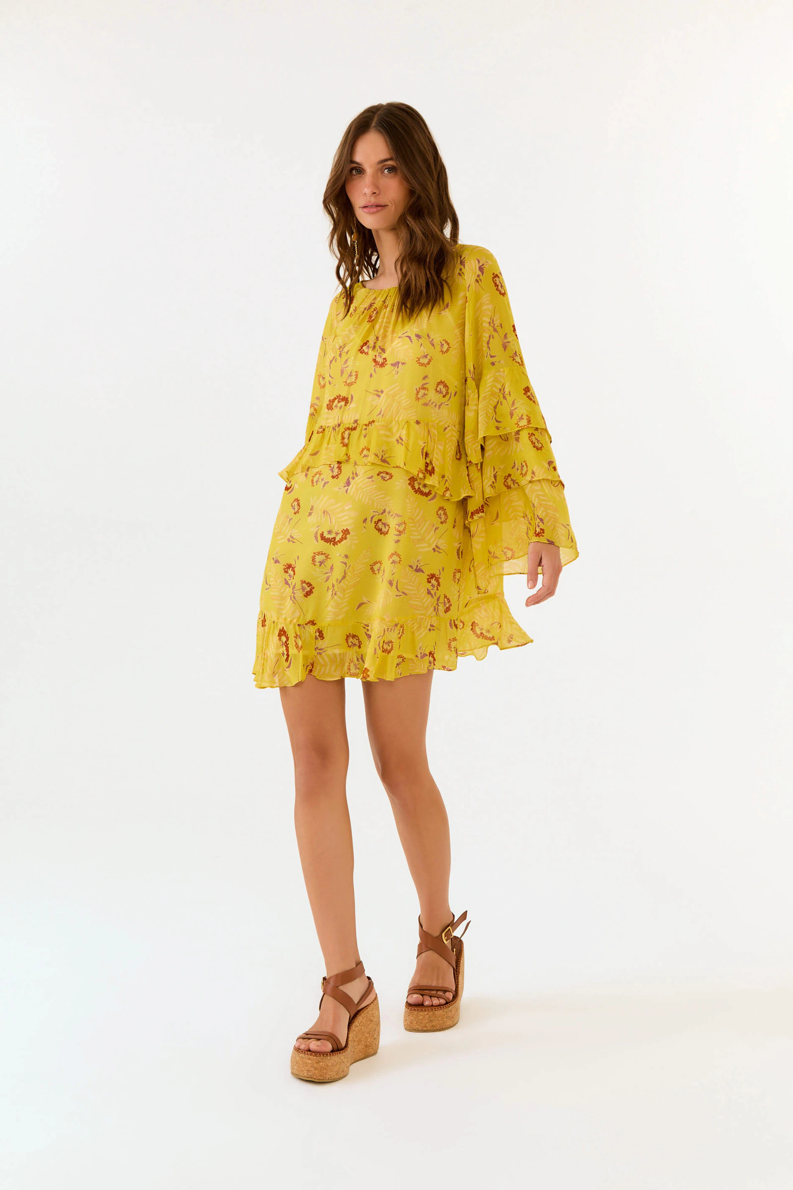 Vestido Curto Ggt Estampa Daisy