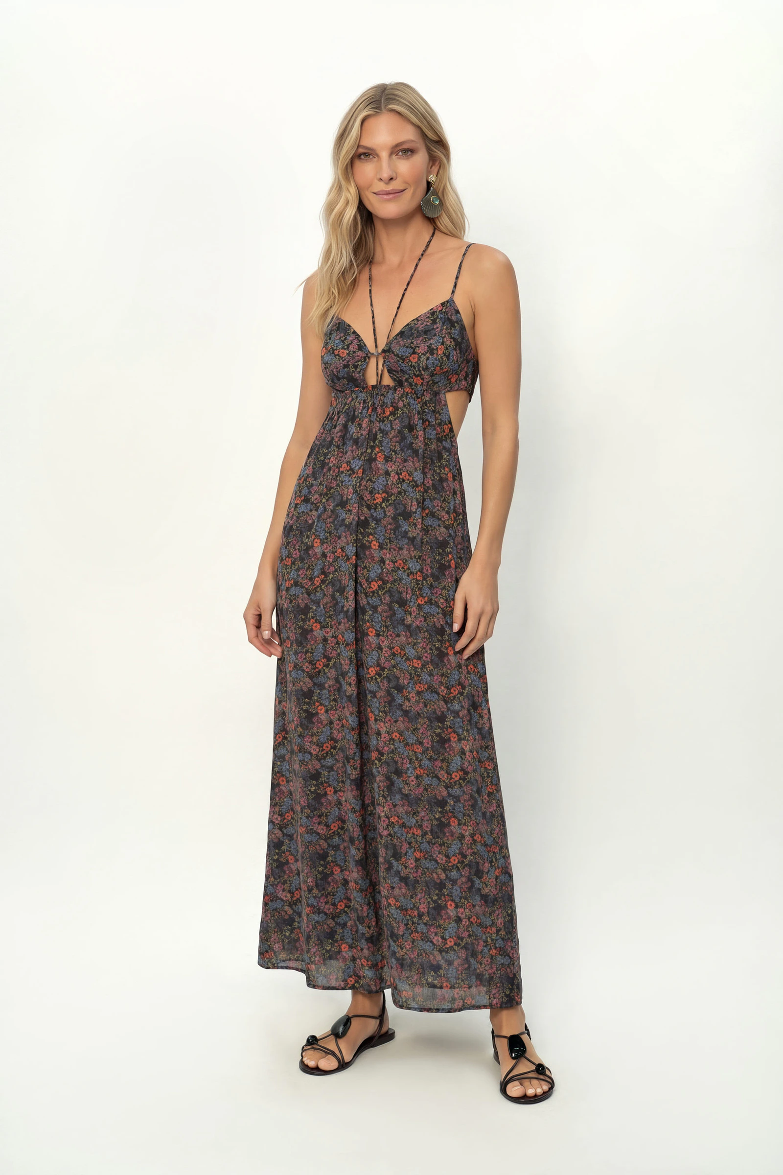 Vestido Longo Ggt Estampa Liza