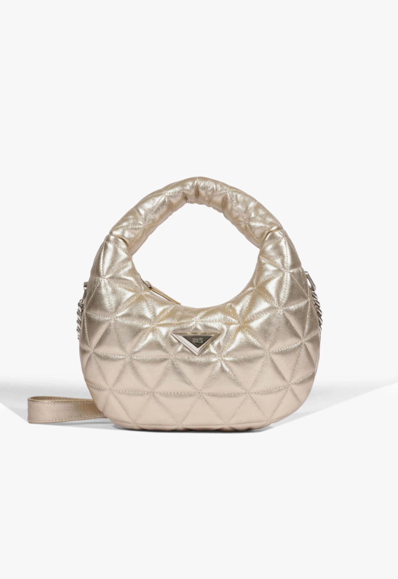 Bolsa Hobo Média 944 Couro Dourado
