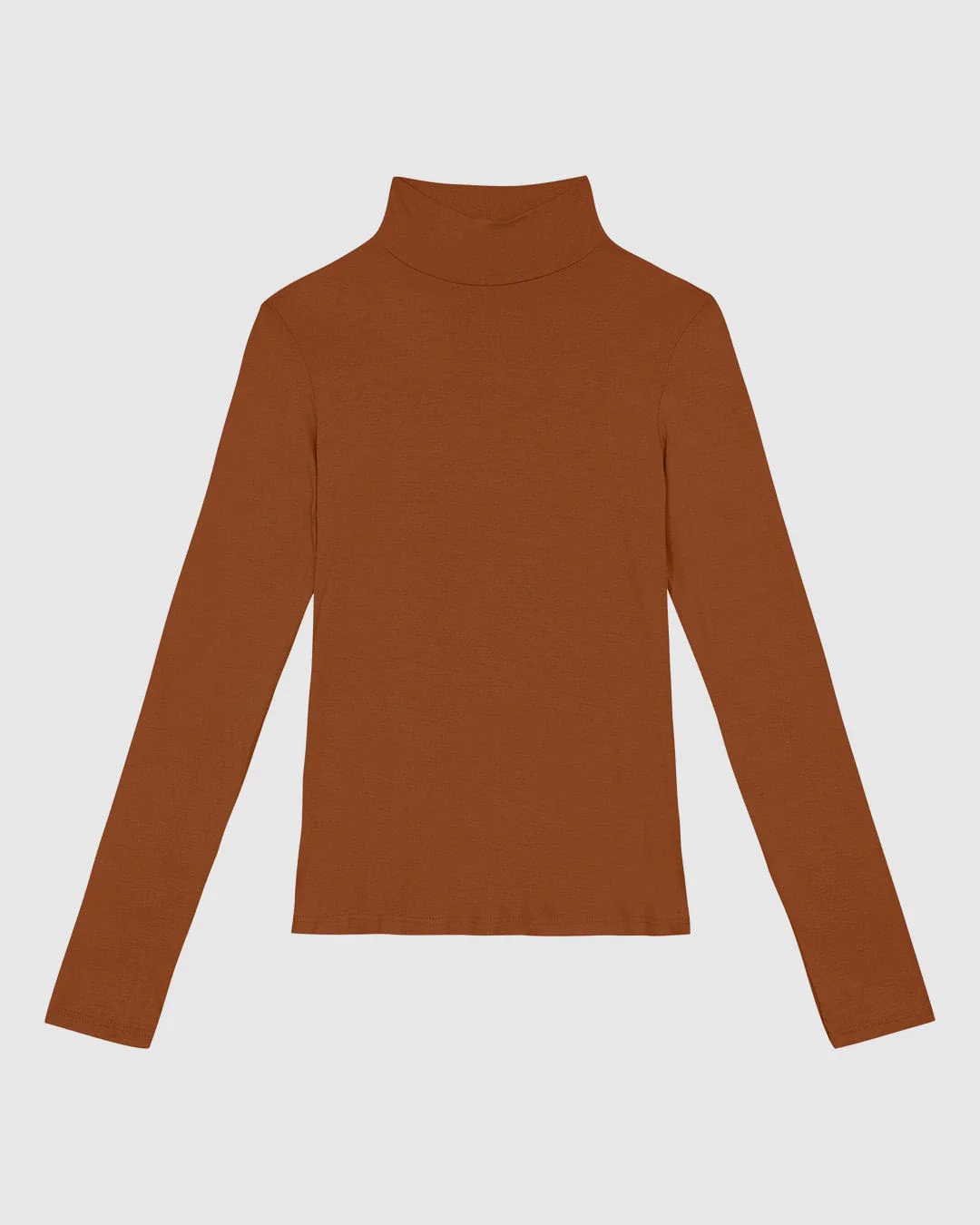 Blusa Básica Feminina Gola Alta Em Malha Viscose Stretch - ENFIM