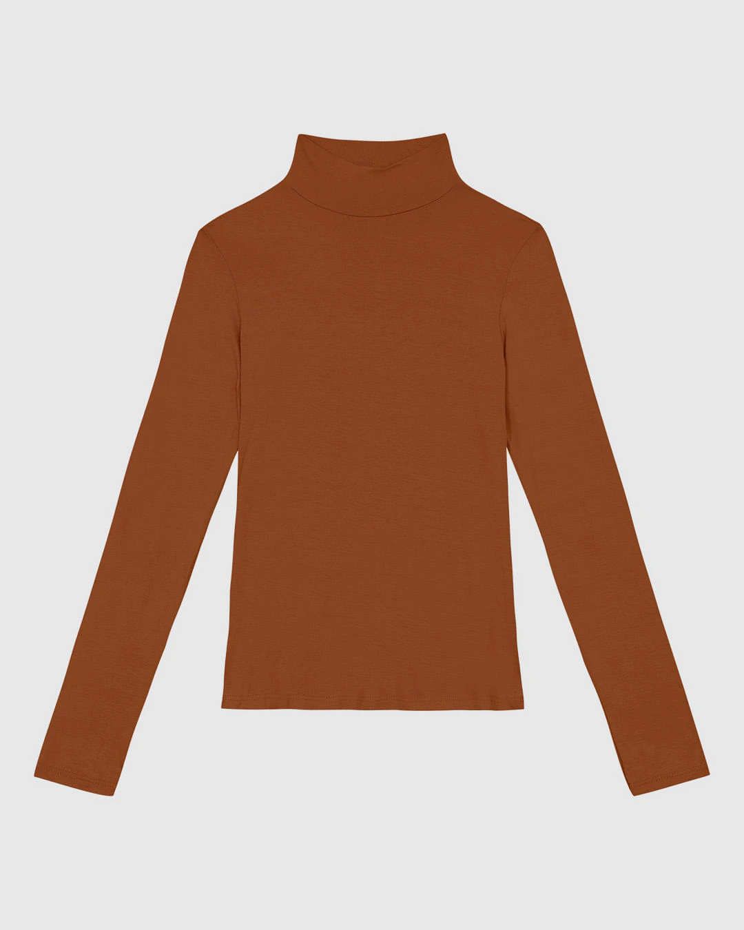 Blusa Básica Feminina Gola Alta Em Malha Viscose Stretch - ENFIM