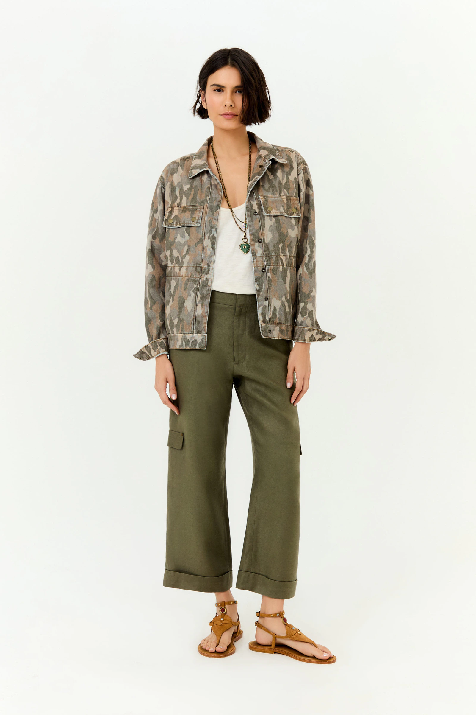 Calça Alfaiataria Utilitária Linho