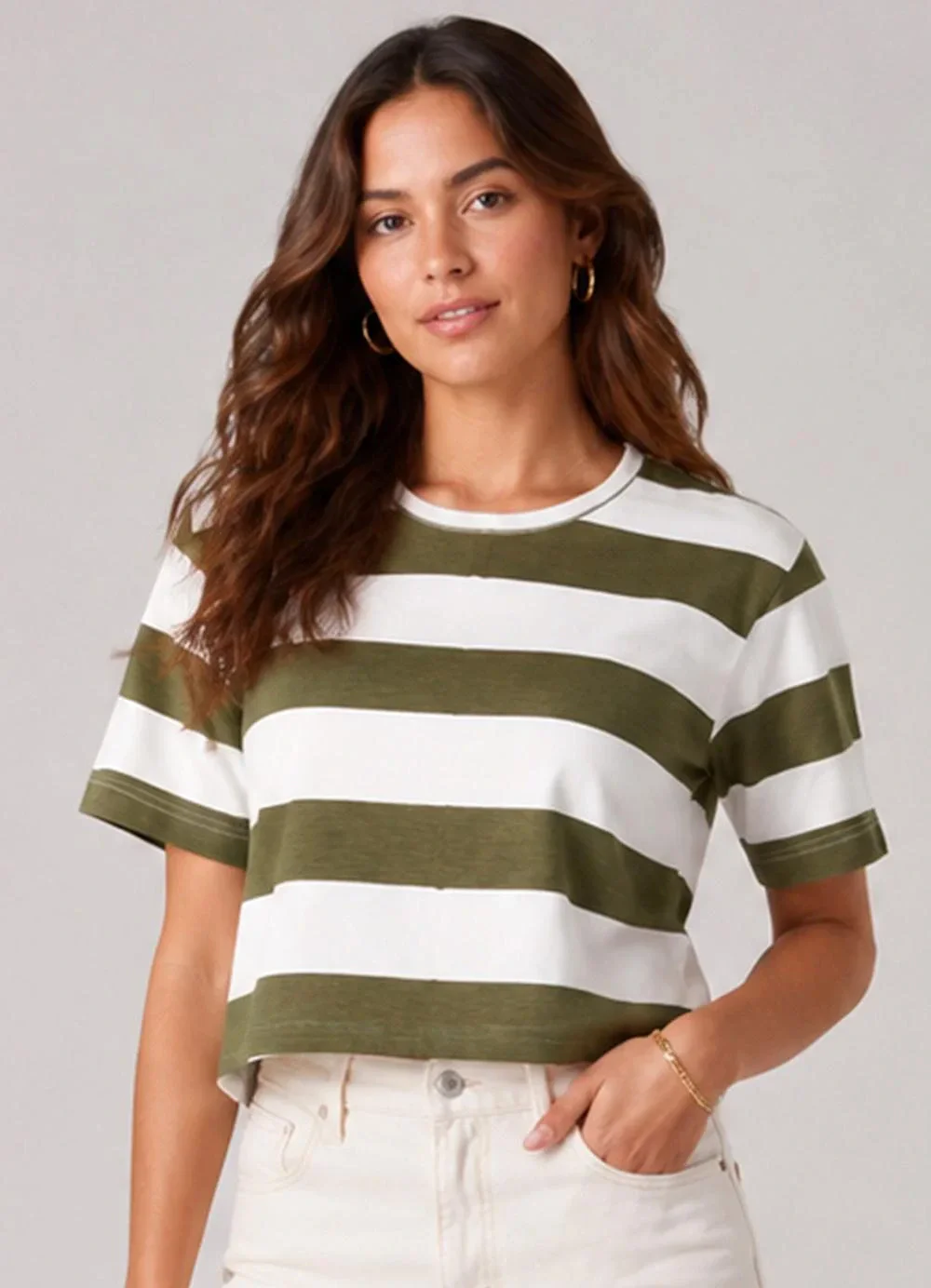 Infinita Cor - Blusa Feminina Estampada Verde