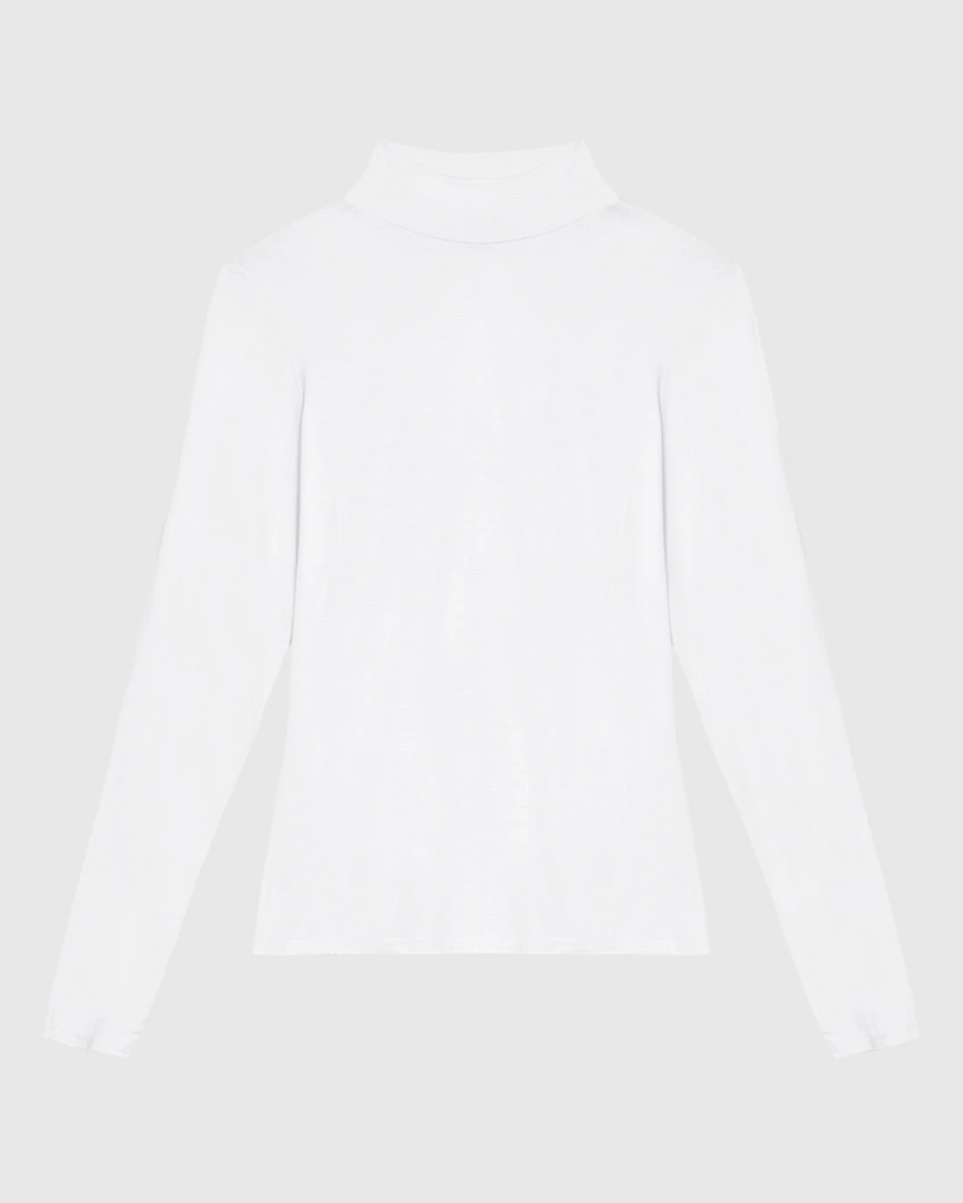 Blusa Básica Feminina Gola Alta Em Malha Viscose Stretch - ENFIM
