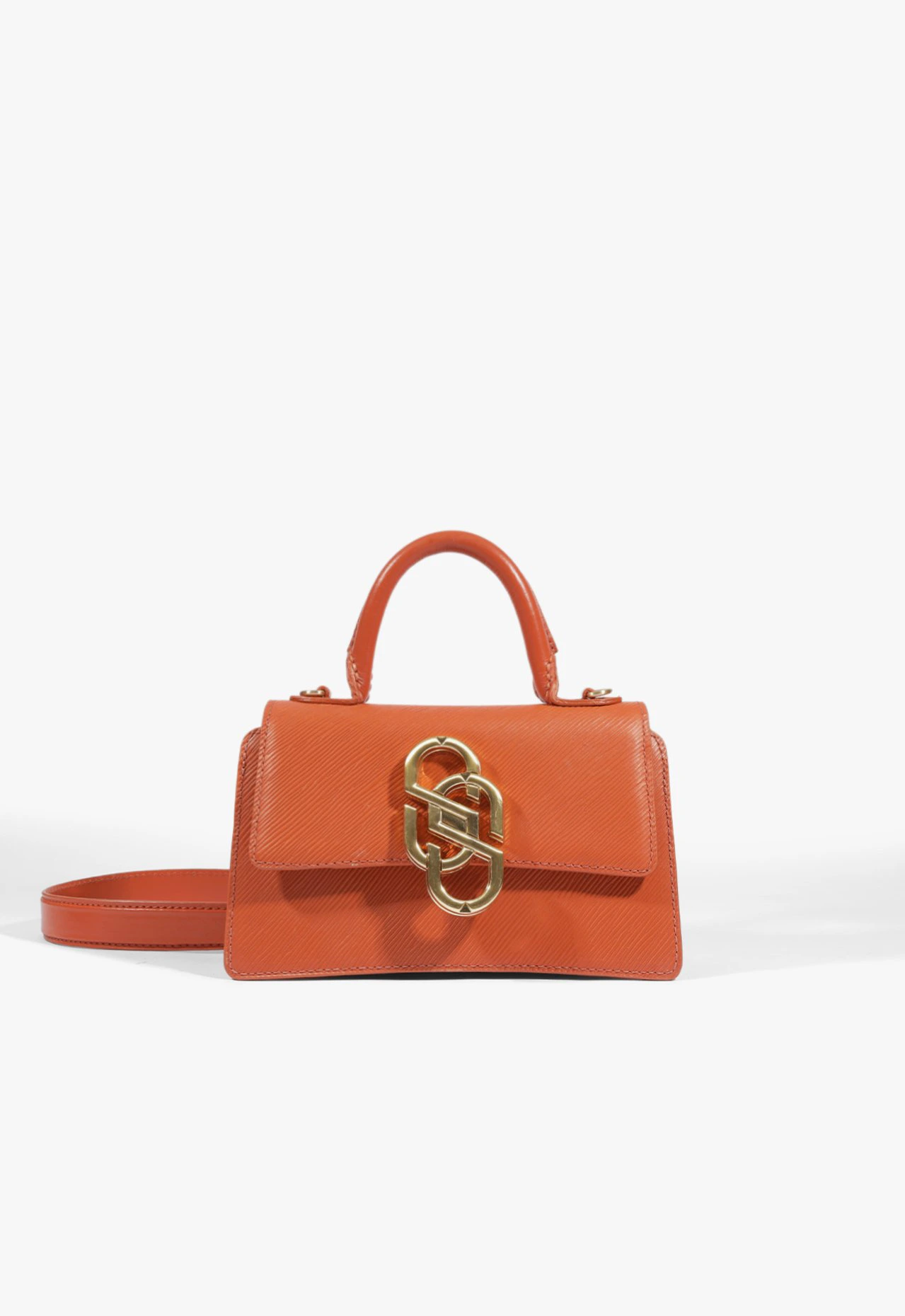 Bolsa Mini Satchel Soul Couro Laranja