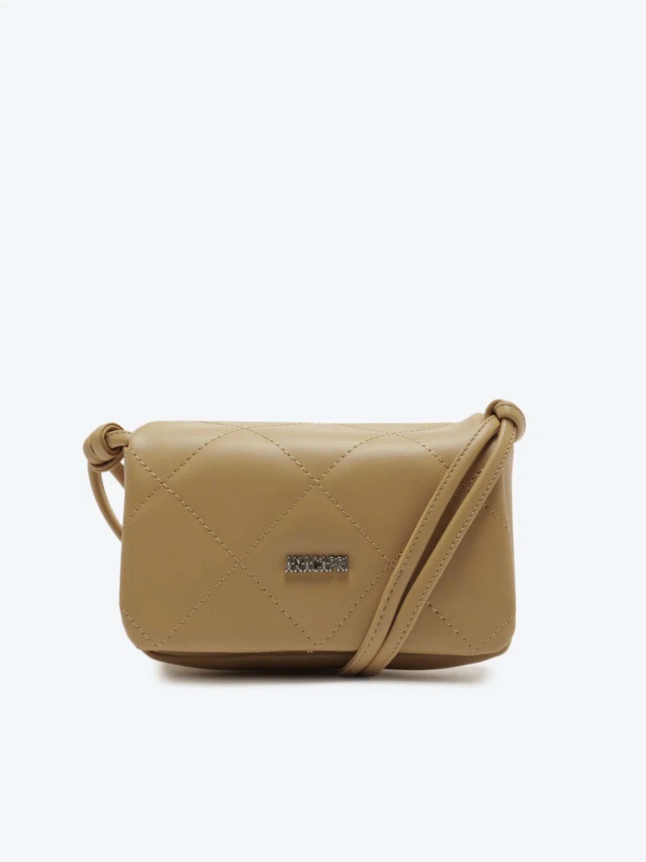 Bolsa Tiracolo Pequena Matelassê Essencial Bege