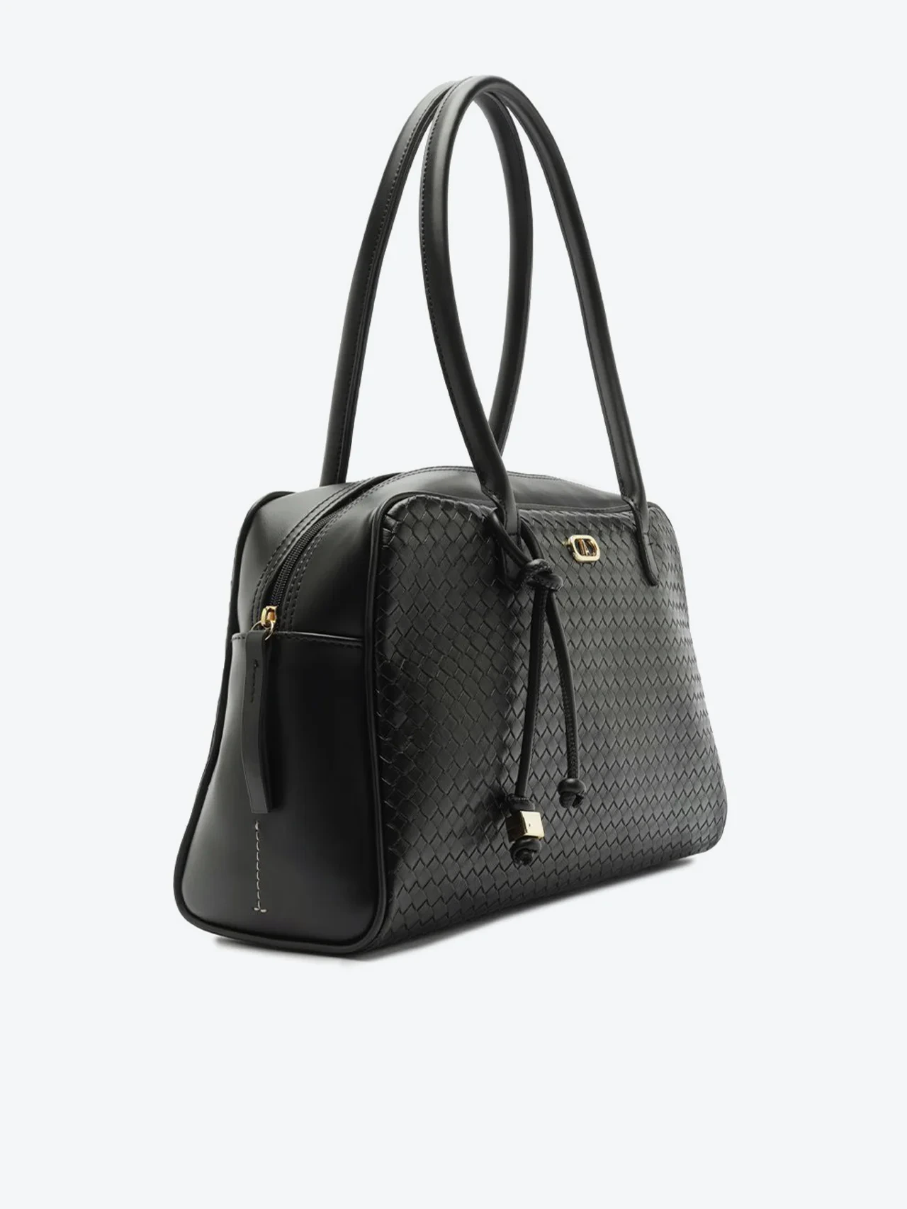 Bolsa Tote Grande Detalhe Nó Preta