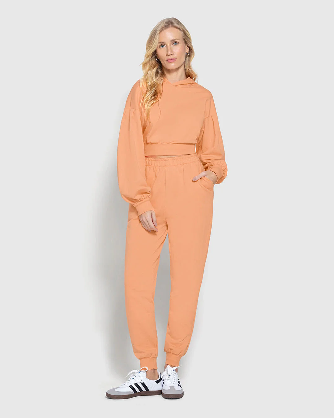 Calça Básica Feminina Jogger Em Moletom Stretch Flanelado - ENFIM