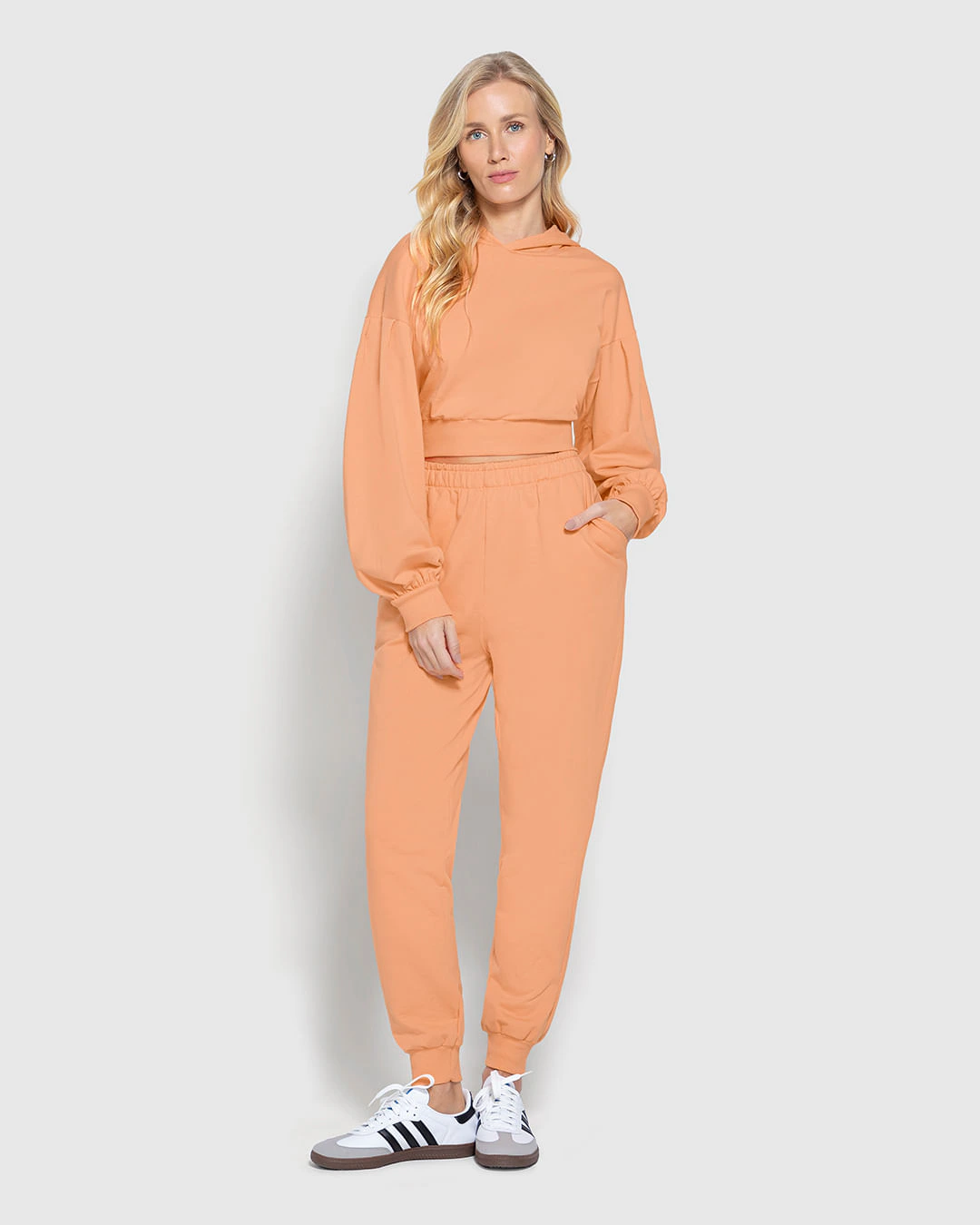 Calça Básica Feminina Jogger Em Moletom Stretch Flanelado - ENFIM