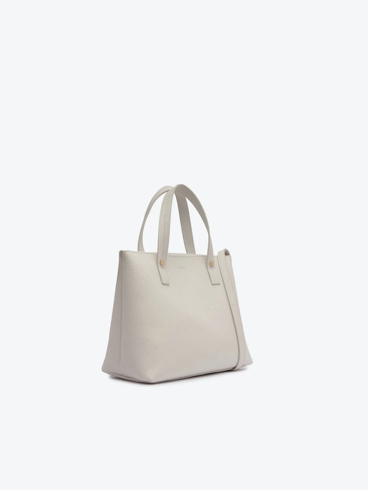 Bolsa Tote Média Monocolor Branca