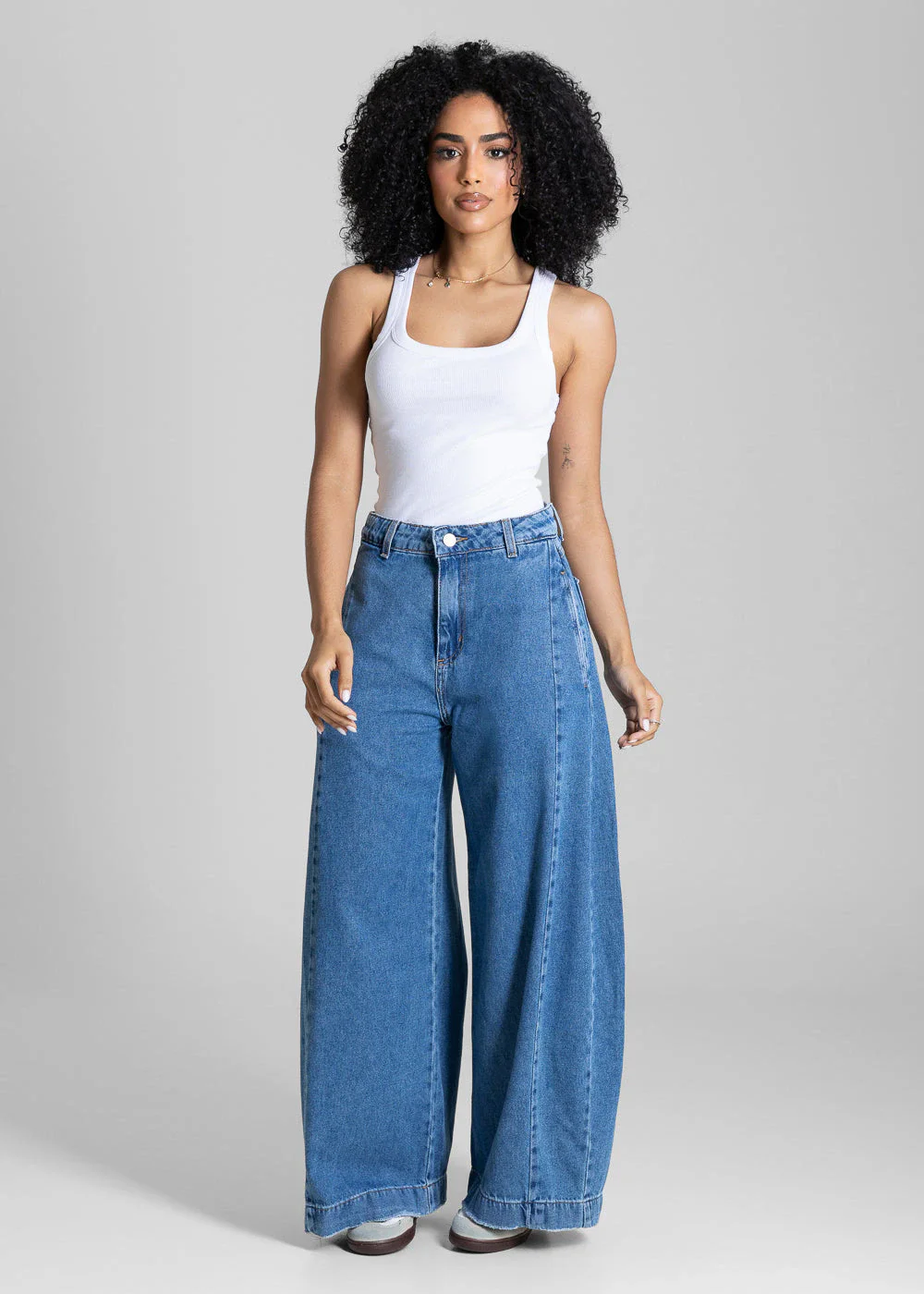 Calça Jeans Sawary Balloon Petit - 283993 AZUL