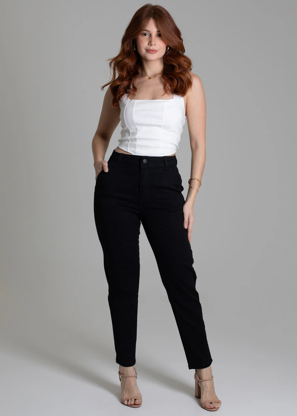 Calça Sarja Sawary Mom - 278145 PRETO