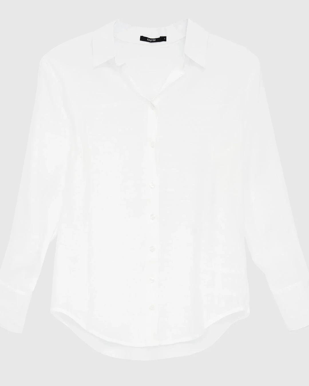 Camisa Tradicional Feminina Manga Longa Em Liocel - ENFIM