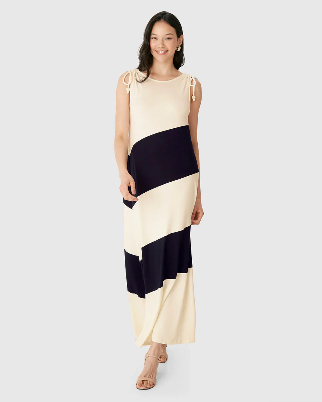 Vestido Midi Feminino Duas Formas De Uso Em Moletinho De Viscose