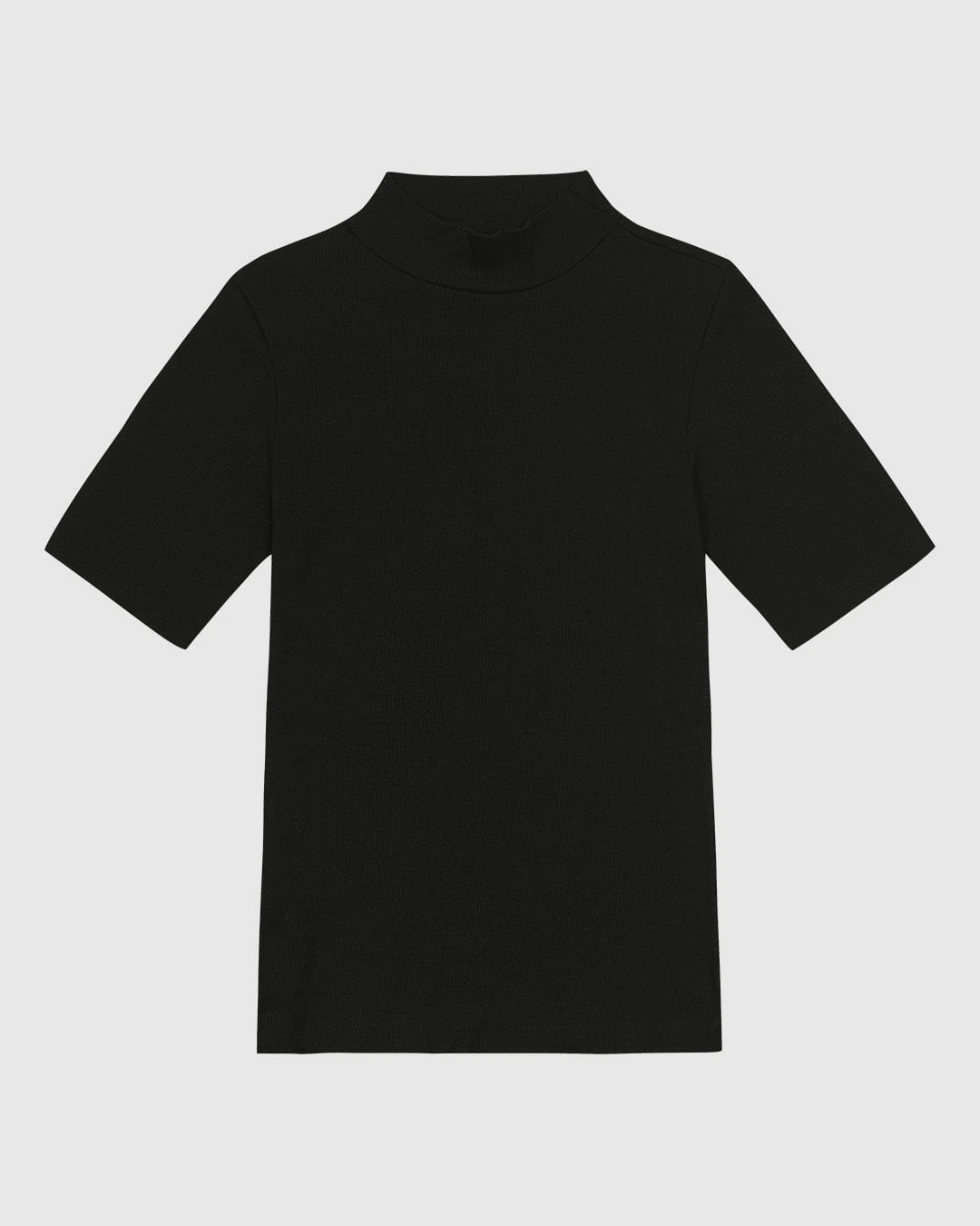 Blusa Básica Feminina Gola Dupla Em Ribana - ENFIM