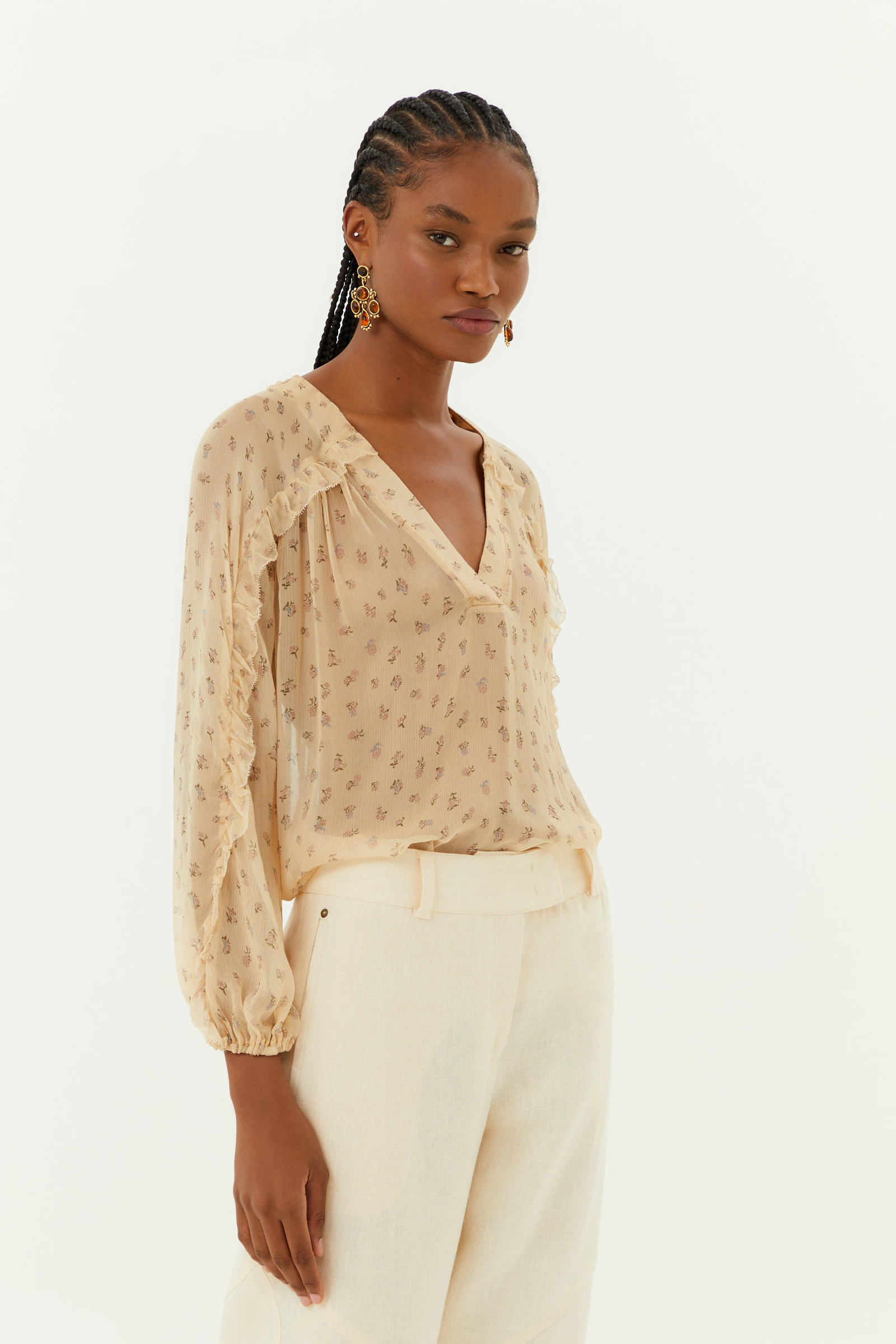 Blusa Manga Ggt Estampa Nina