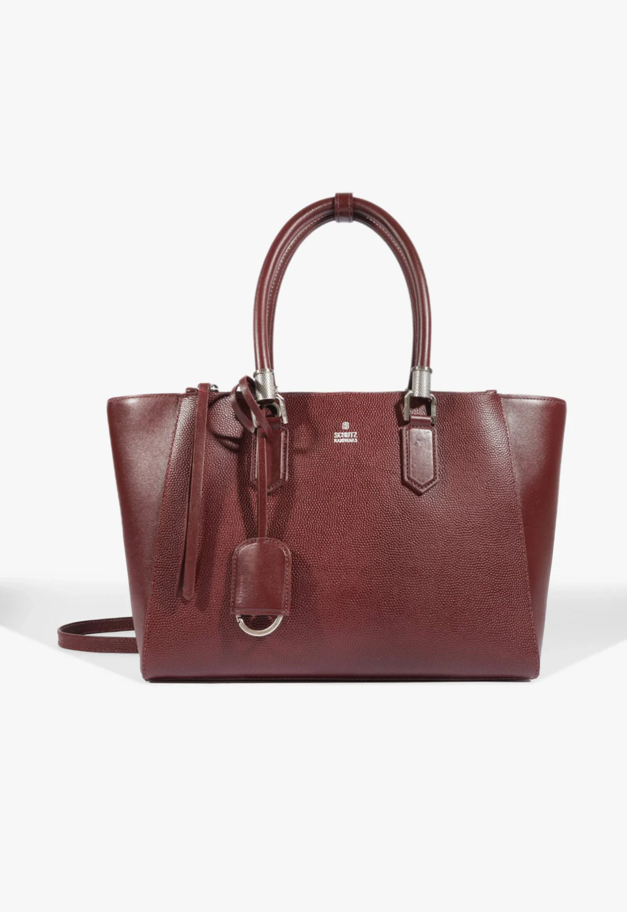 Bolsa Tote Lauren Grande Couro Vermelha