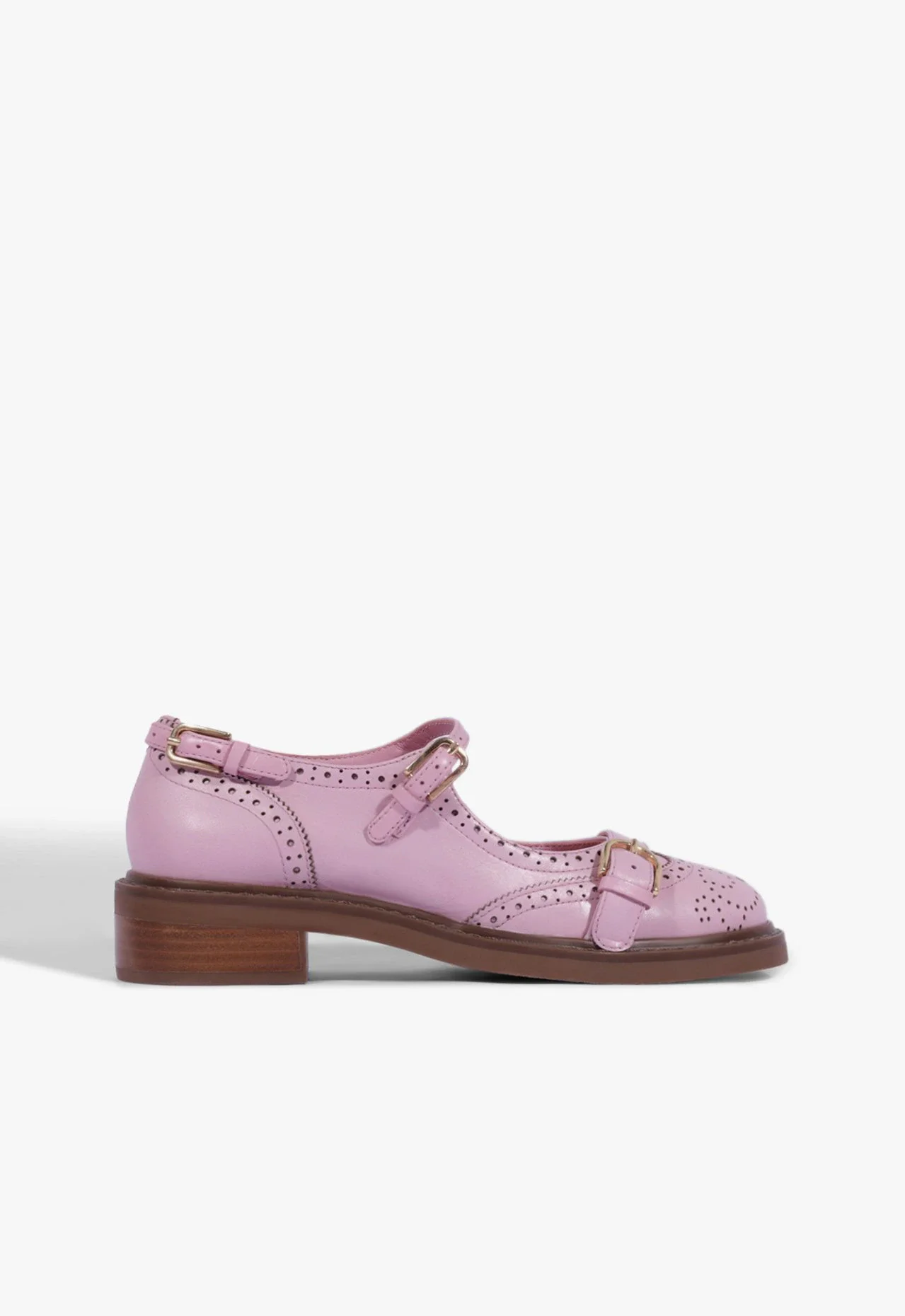 Oxford Dafne Couro Rosa