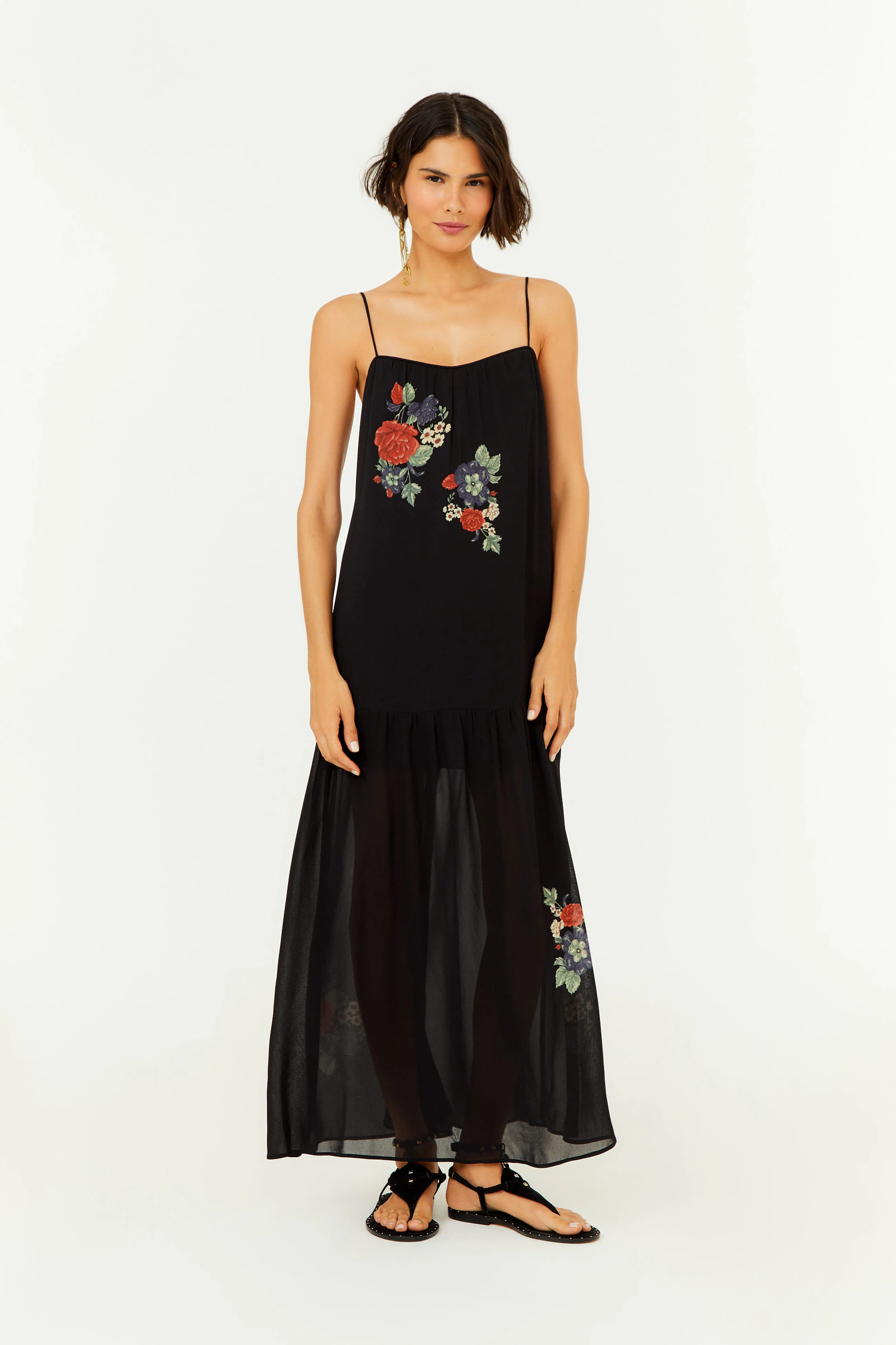 Vestido Midi Ggt Estampa Ameli