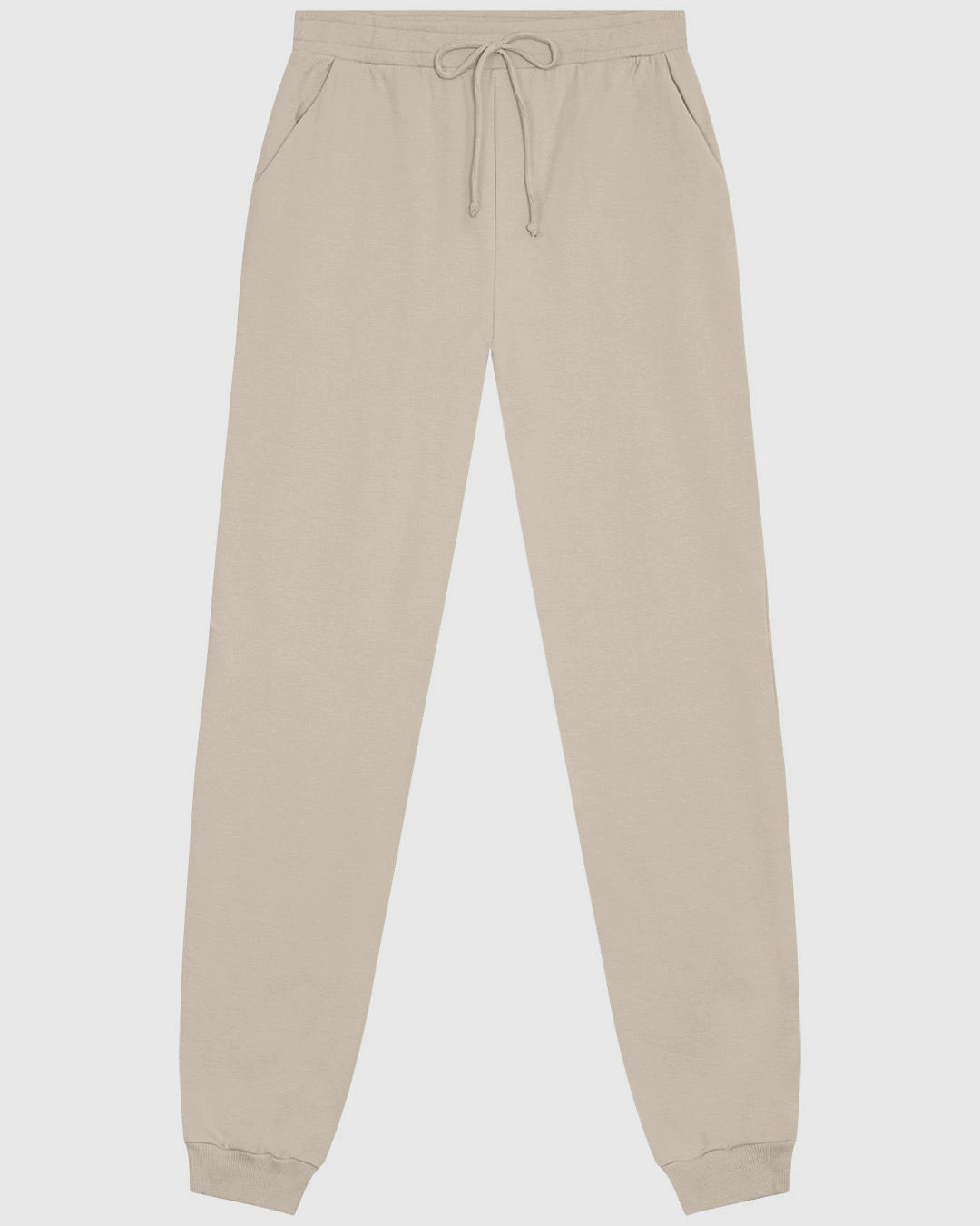 Calça Básica Feminina Jogger Em Moletom Stretch