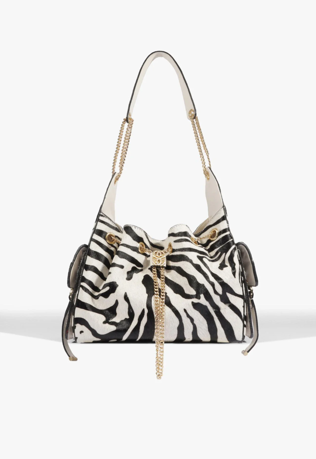 Bolsa Tiracolo Lilibet Wild Média Couro Animal Print