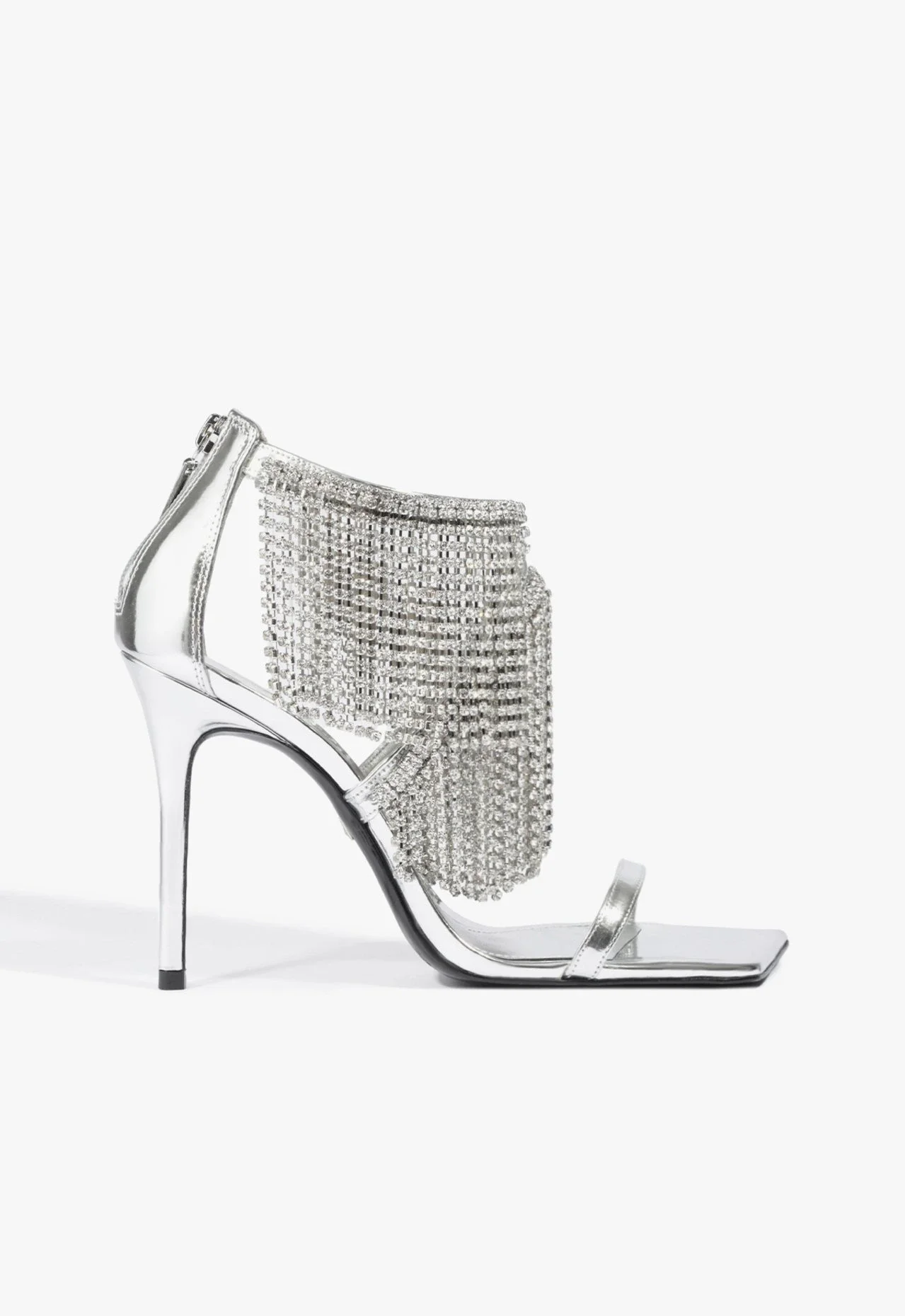Sandália Kendall Shine Camurça Prata