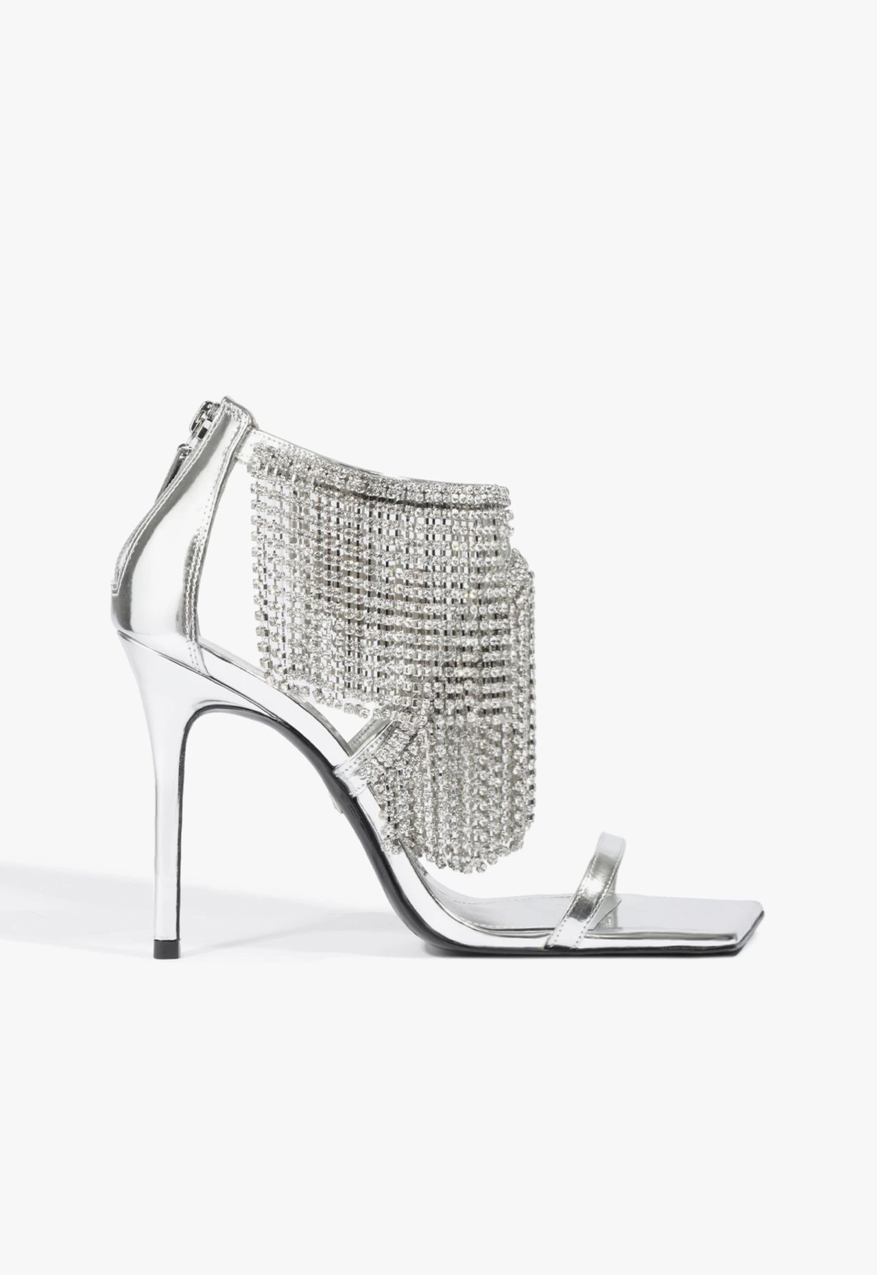 Sandália Kendall Shine Camurça Prata