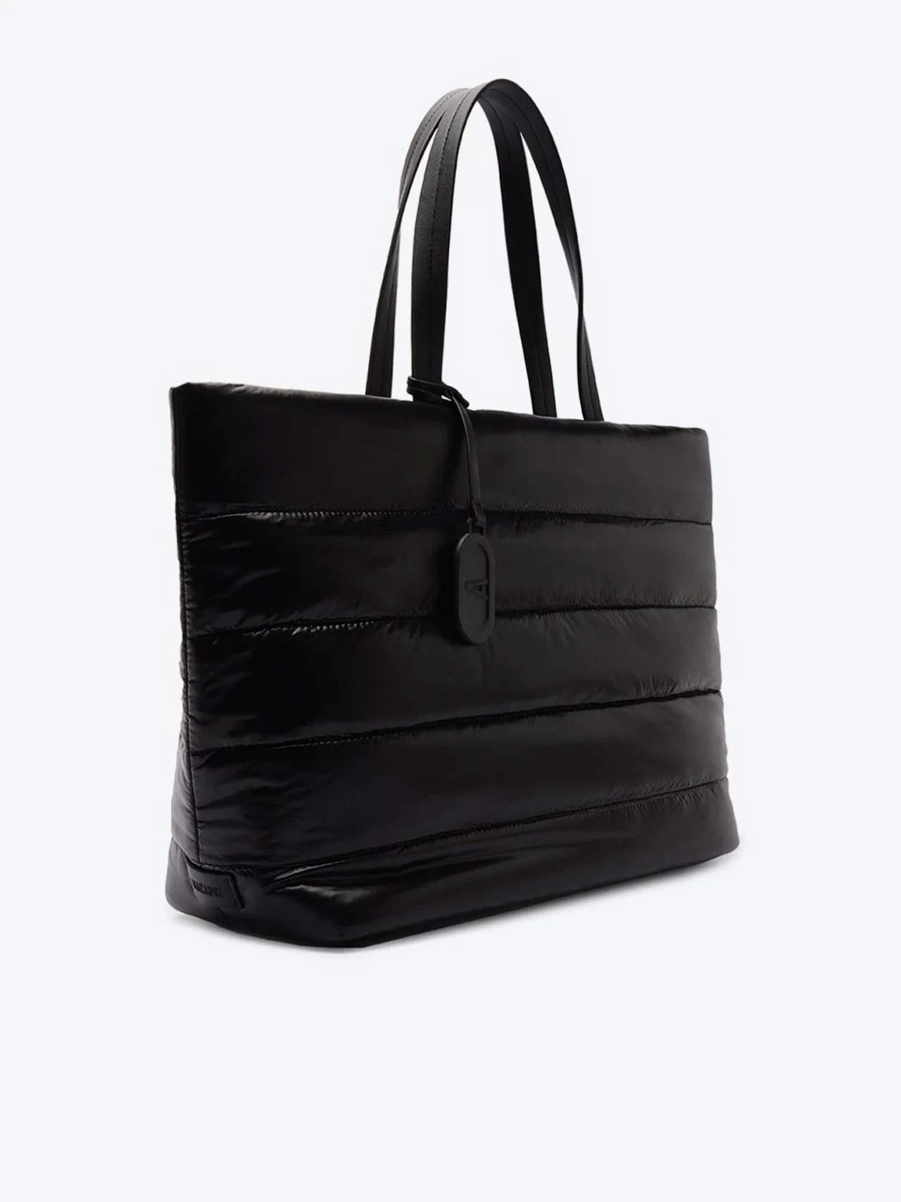 Bolsa Shopping Grande Puffer Preta