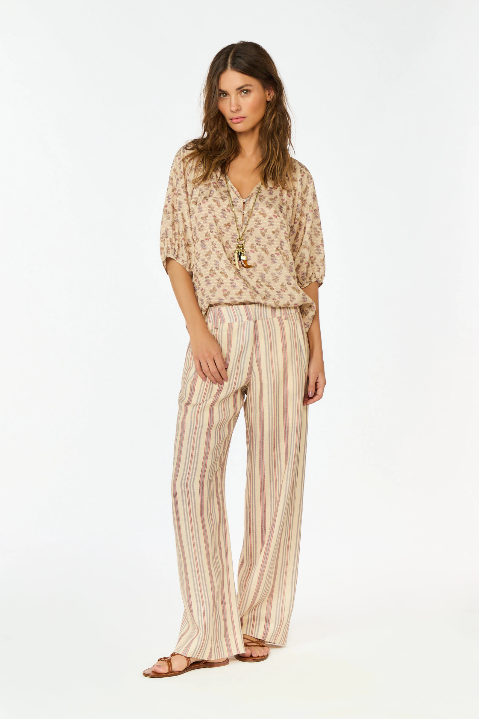 Calça Linho Estampa Jazzy