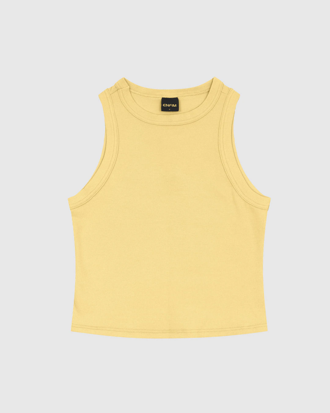 Regata Feminina Decote Halter Neck Em Ribana - ENFIM