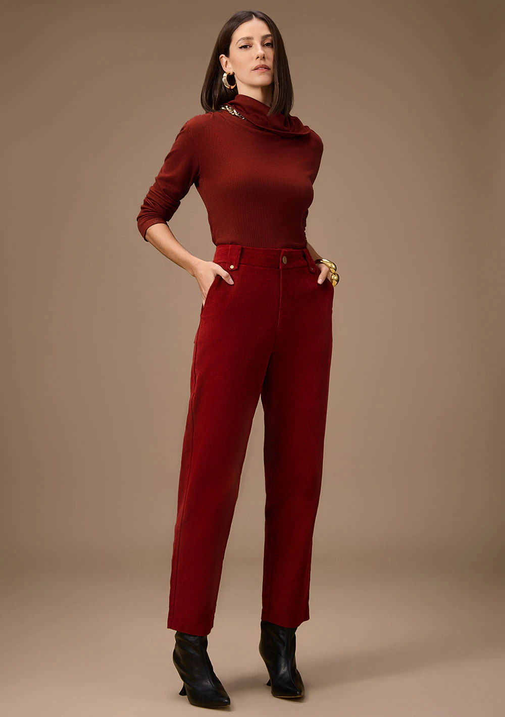 Calça Maria.Valentina Reta Alta Bordo