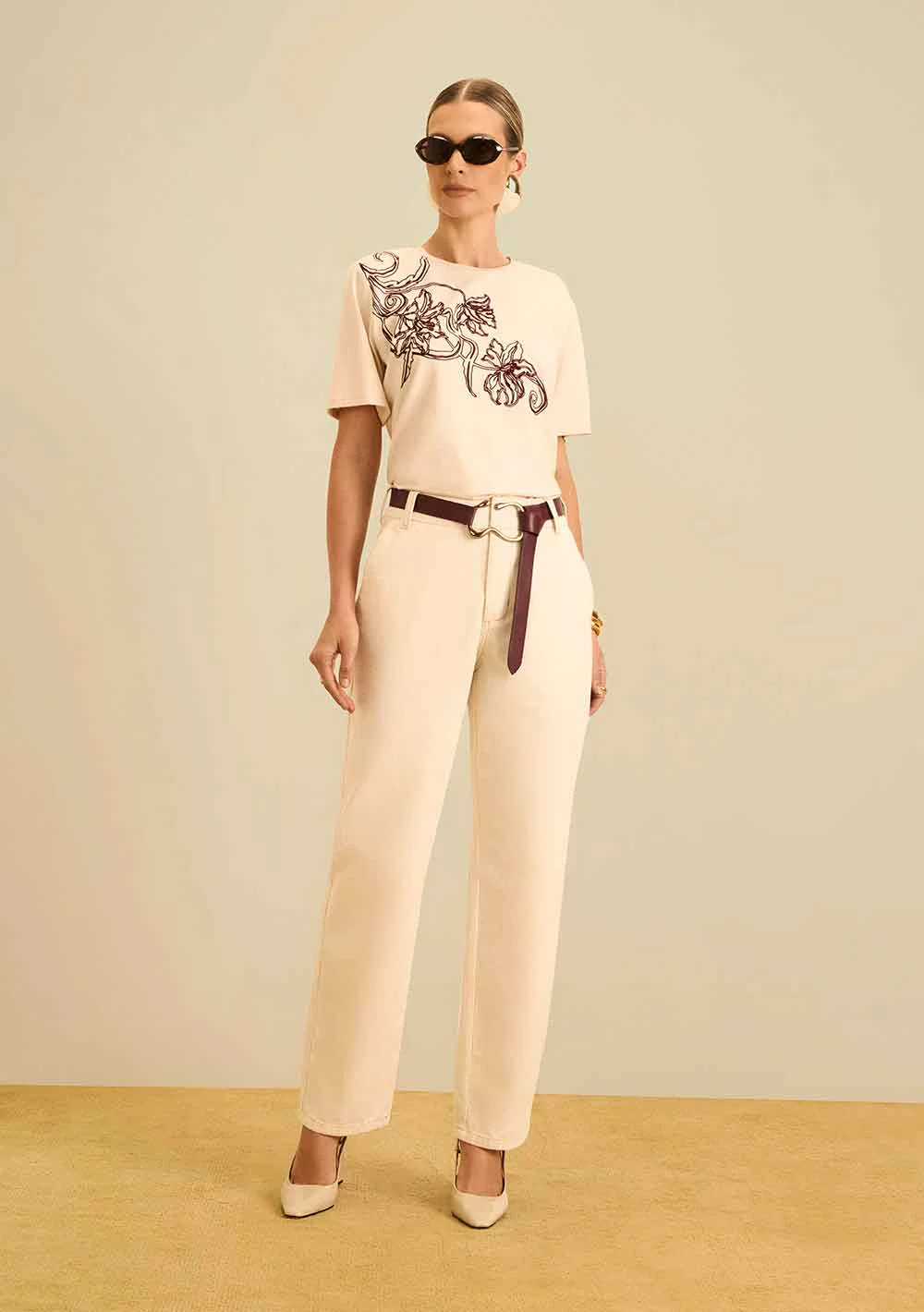 Calça Maria.Valentina Reta Alta Branco