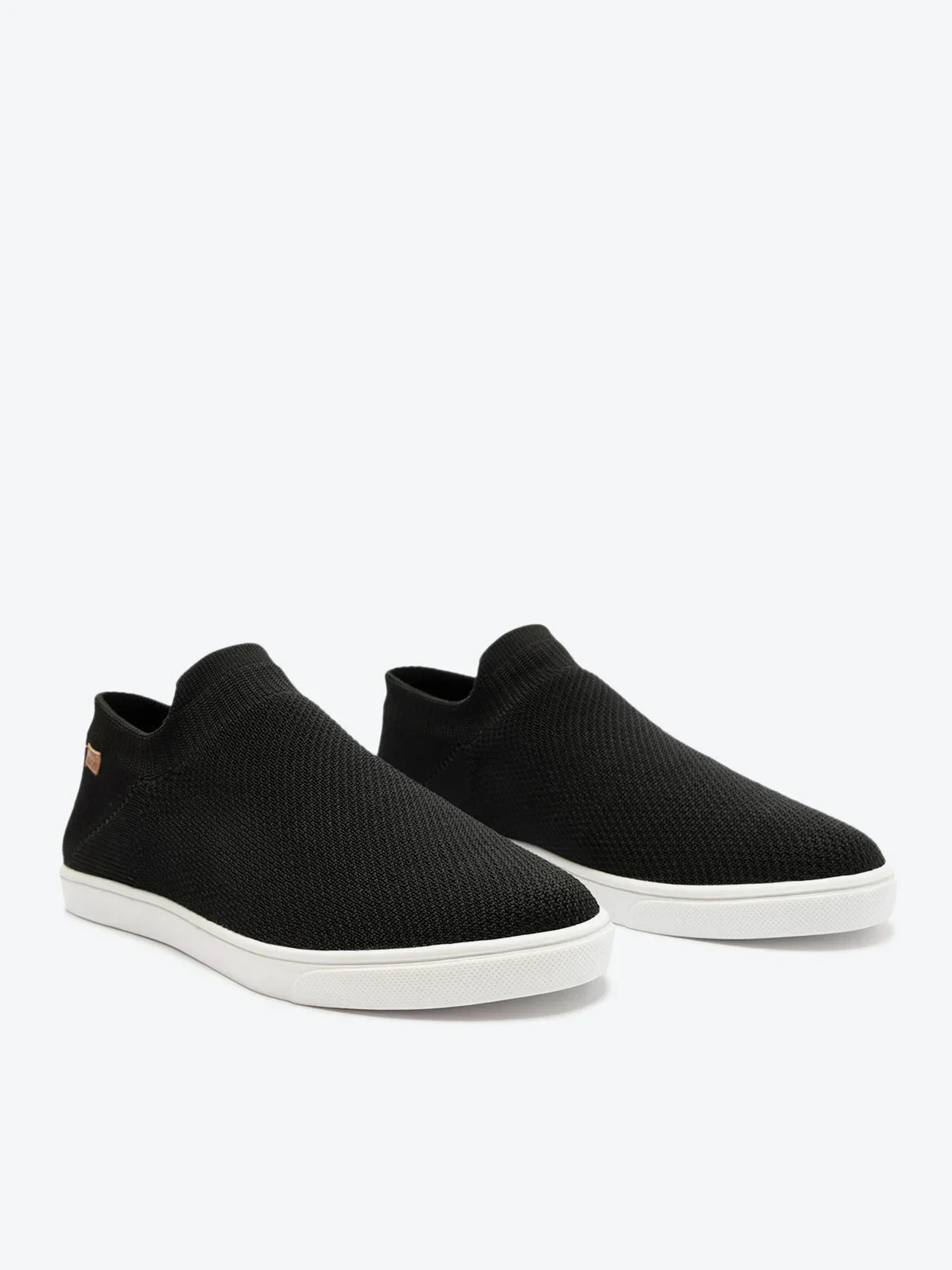 Tênis Slip On Knit Mono Preto