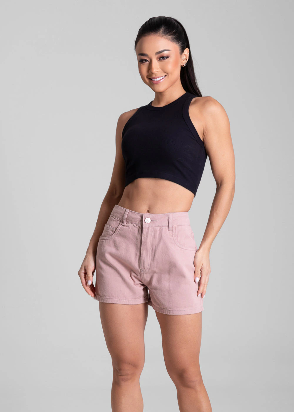 Shorts Sarja Sawary Candy Color - 281846 ROSA