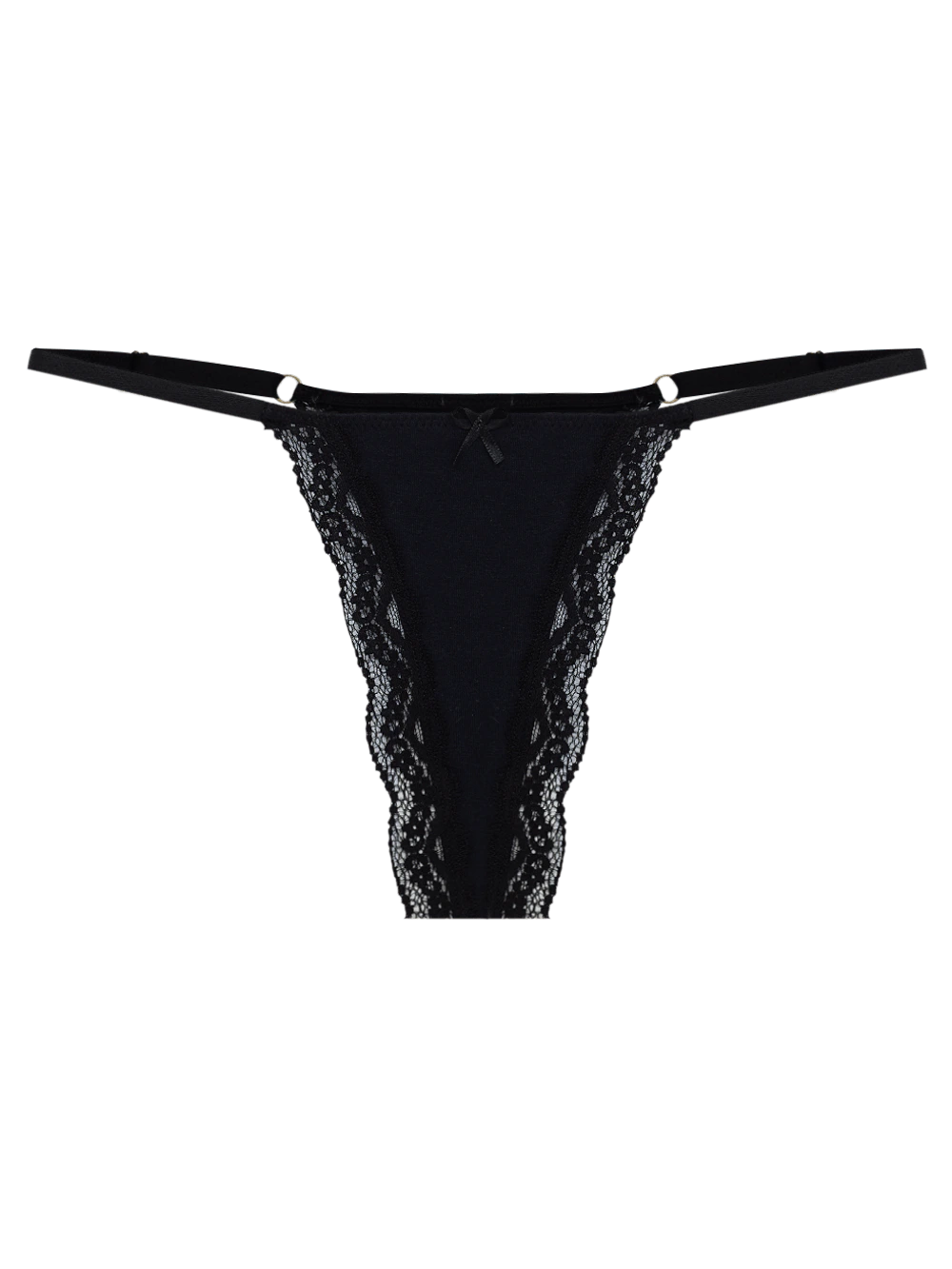Calcinha Fio String Algodão Pop Colors Preto