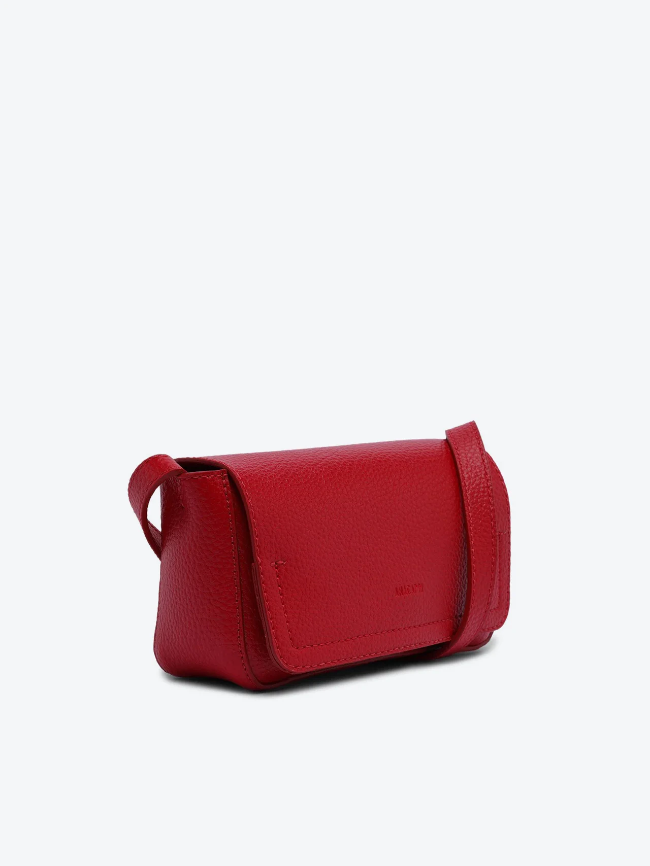 Bolsa Tiracolo Pequena Minimalista Vermelha