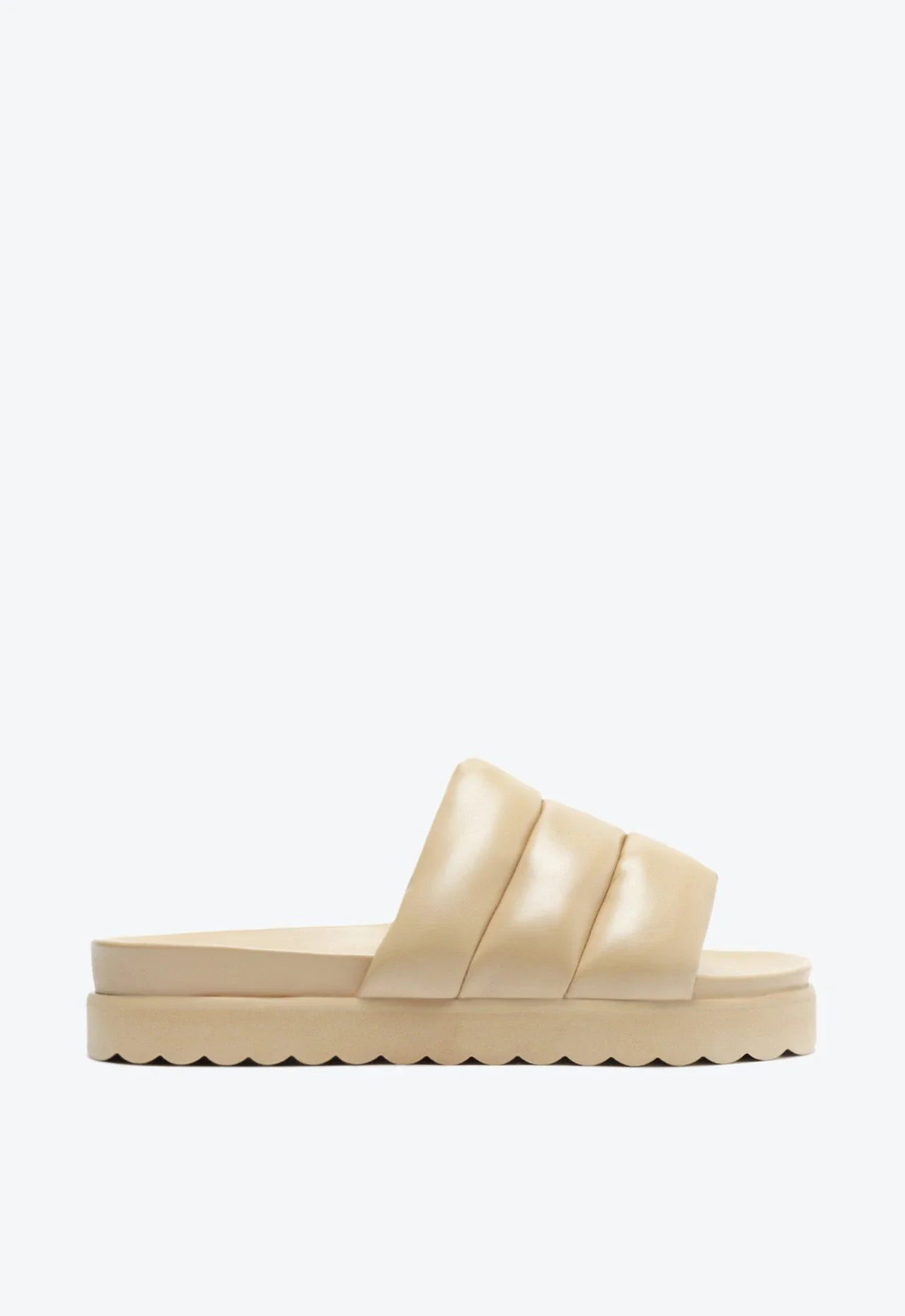 Papete Slide Flatform Maisha Bege