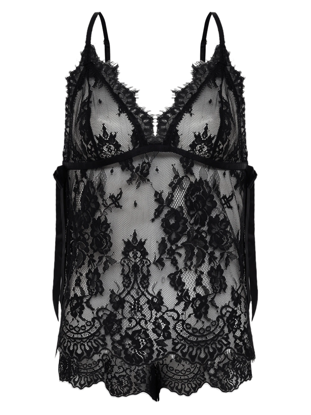 Shortdoll Renda After Party Preto